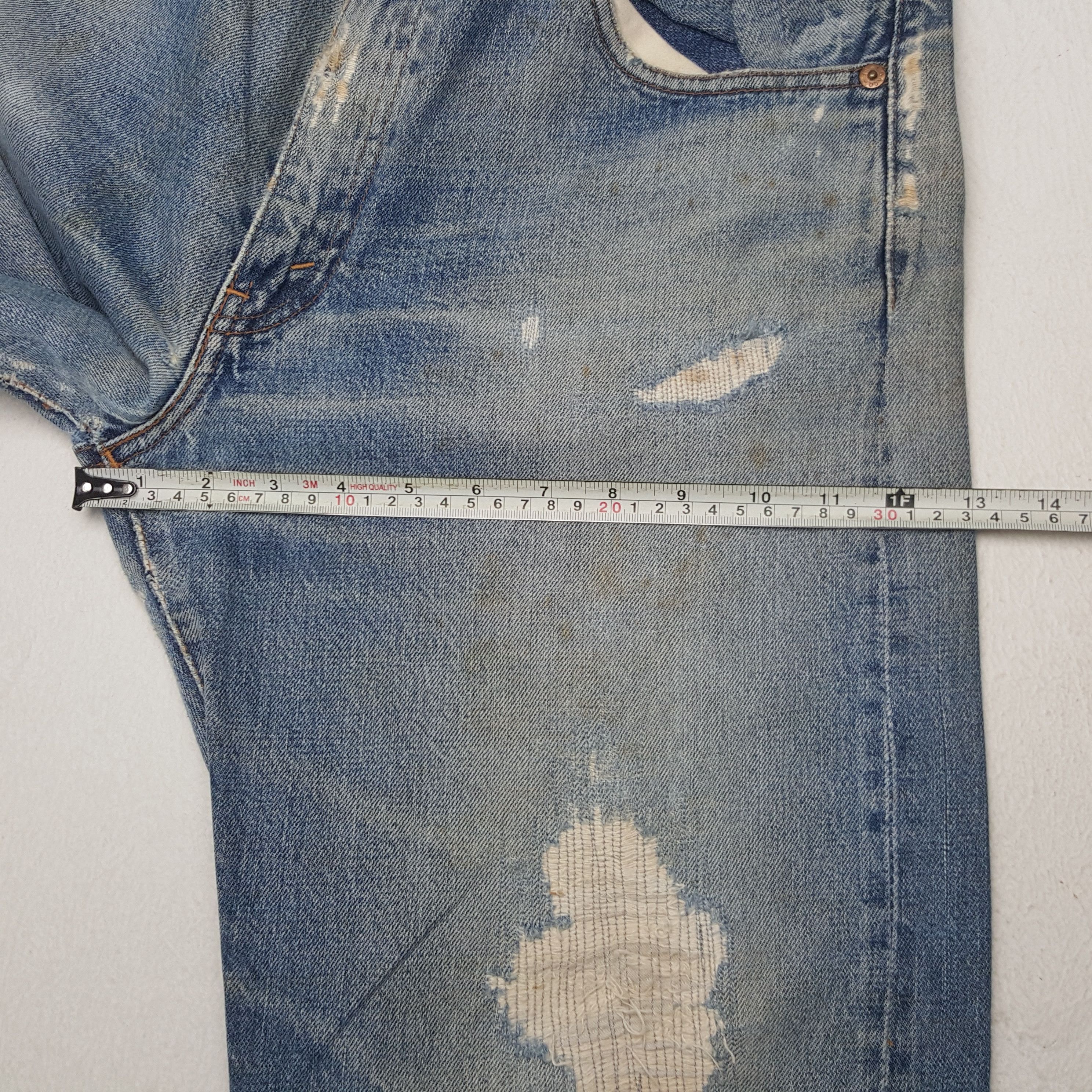 Levi's × Vintage Vintage Levi's Selvedge American Distressed Denim Jeans Size US 31 - 11 Thumbnail