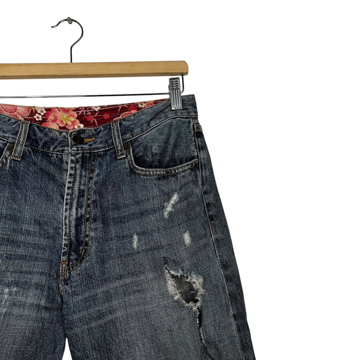 Japanese Brand Vintage Japanese Designer Distressed Denim Jeans Size 30" / US 8 / IT 44 - 5 Thumbnail