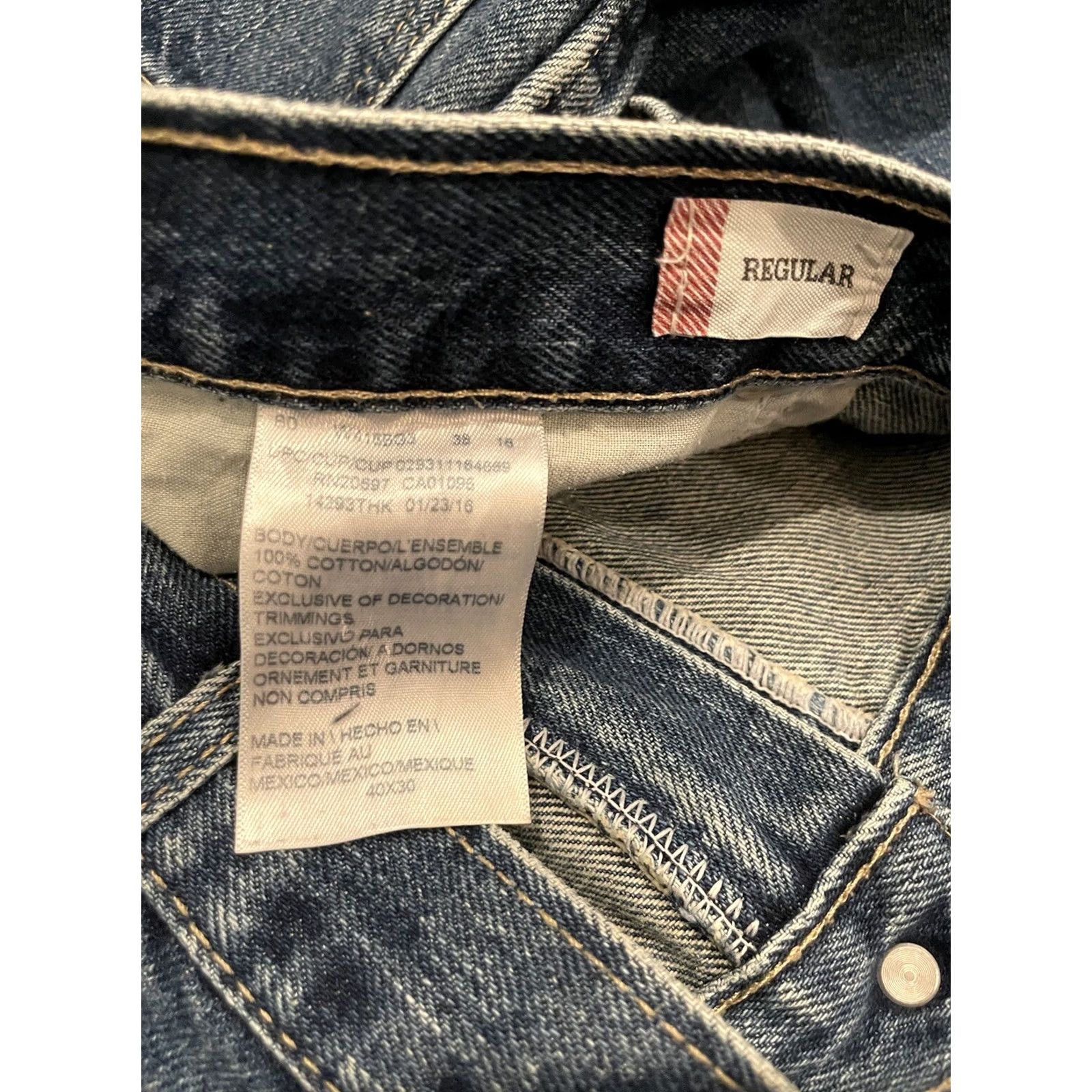 Dickies VINTAGE Dickies Jeans Mens 40 Blue 40x30 Relaxed Wash Denim Work Wear F256 Size US 40 / EU 56 - 6 Thumbnail