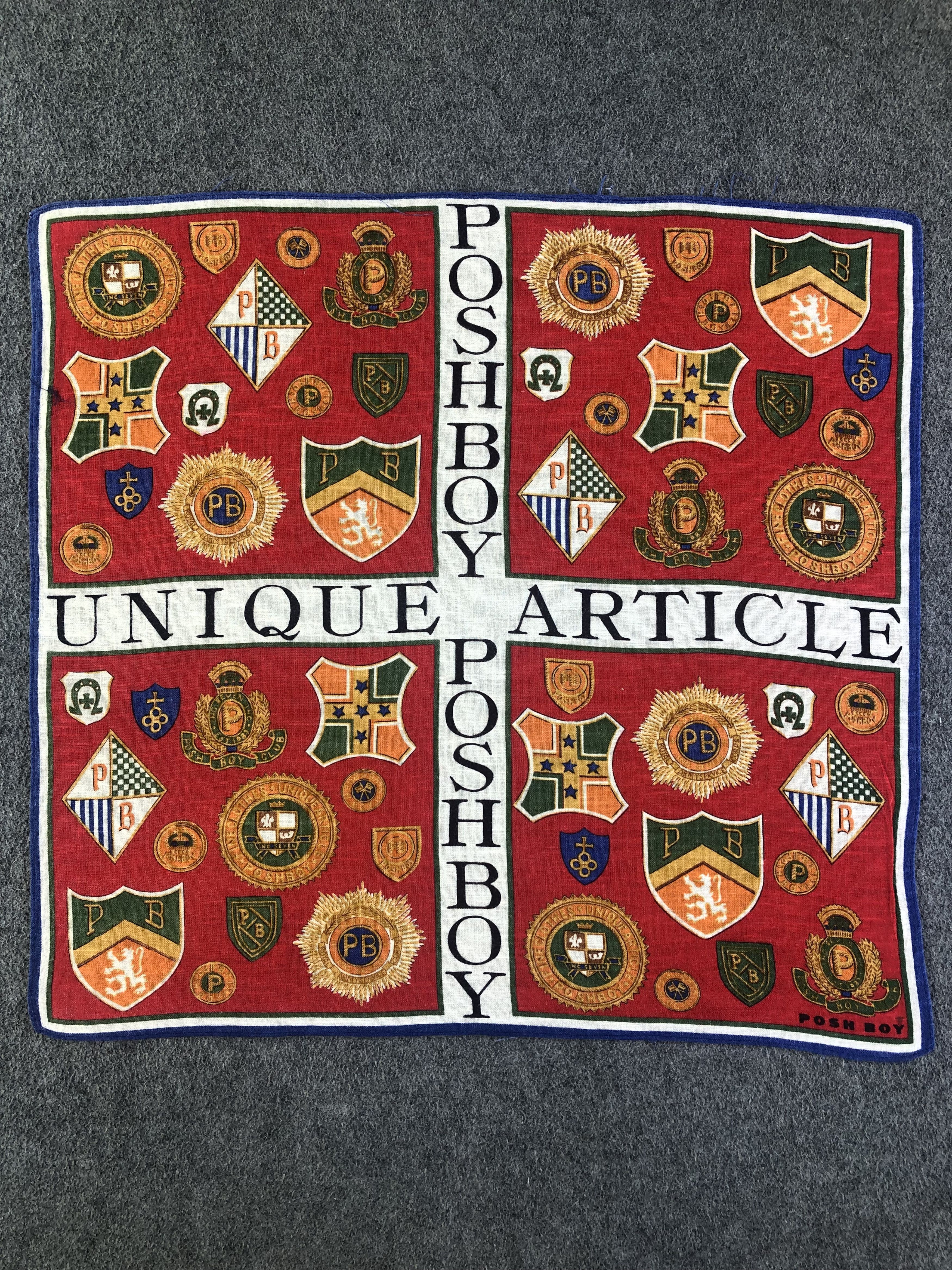 Japanese Brand Posh Boy Handkerchief / Bandana / Neckerchief C455 Size ONE SIZE - 4 Thumbnail