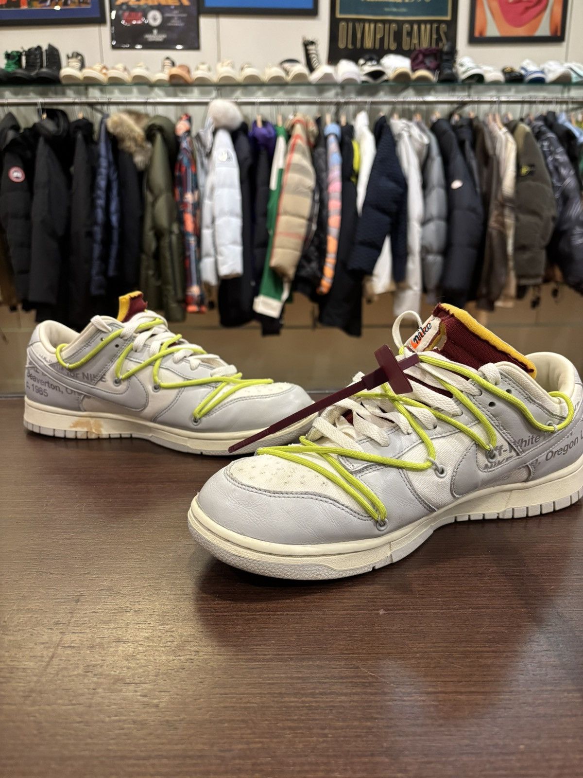 Nike × Off-White Nike X Off-White Dunk Low ‘Lot 8’ Size US 11 / EU 44 - 2 Thumbnail