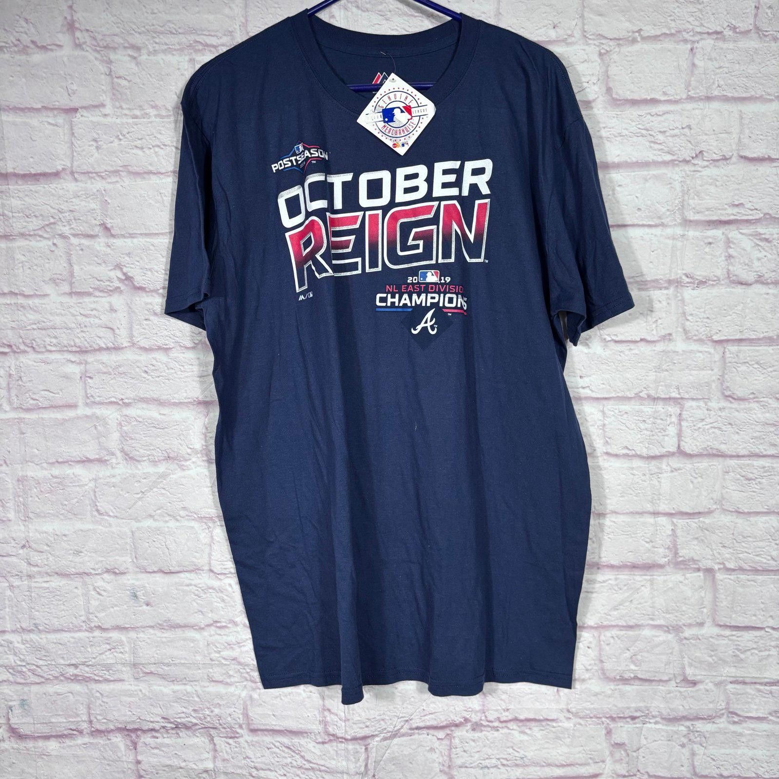 Majestic Majestic 2019 NL East Division Champs October Reign XL NWT Size US XL / EU 56 / 4 - 3 Thumbnail