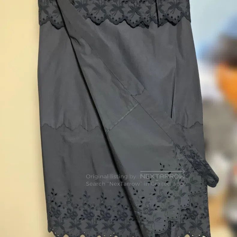 Comme des Garcons Comme Des Garcons size M Black vintage embroidered floral Size 24" / US 00 / IT 34 - 5 Thumbnail