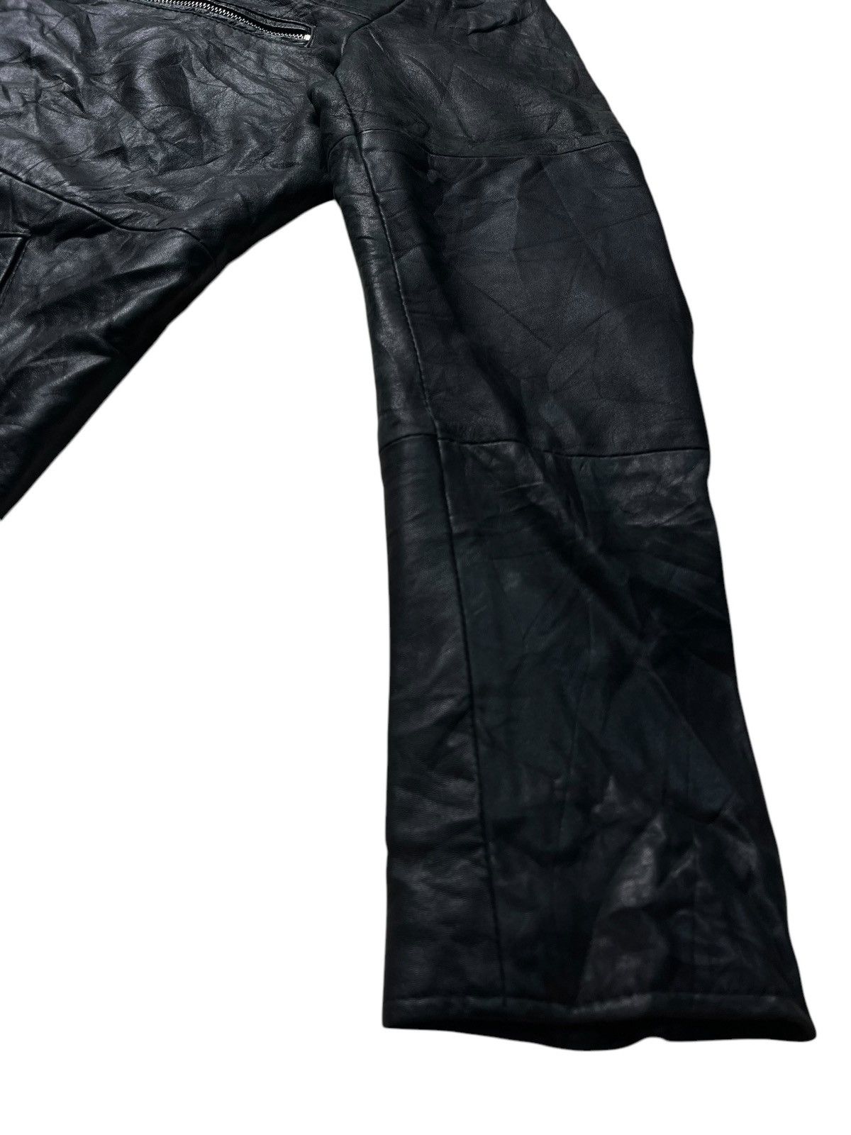 If Six Was Nine RUBIK GENUINE LEATHER LGB STYLE ZIPPED UP JACKET Size US L / EU 52-54 / 3 - 5 Thumbnail