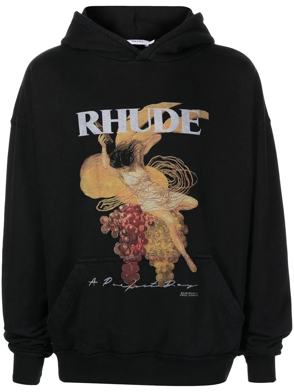 image of Rhude "a Perfect Day" Hoodie in Black, Men's (Size XS)