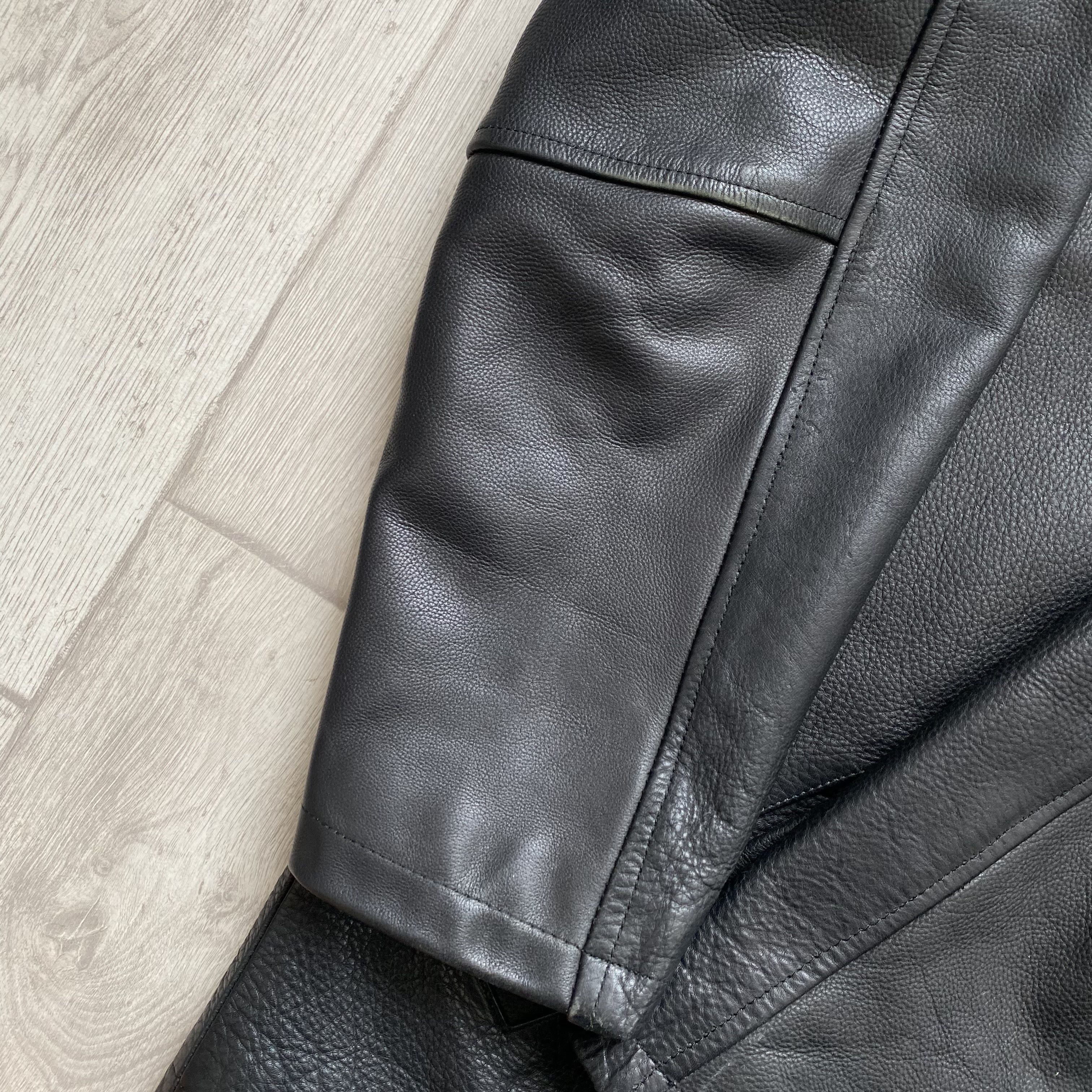 Marlboro Classics 🔥 90s Vintage heavy Real Leather Jacket USA Marlboro Style Size US M / EU 48-50 / 2 - 5 Thumbnail