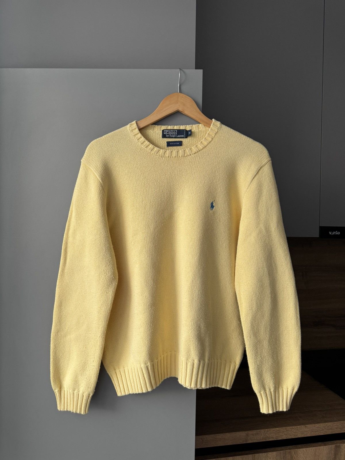 Polo Ralph Lauren Vintage Polo Ralph Lauren Yellow Knit Sweater Size US XL / EU 56 / 4 - 1 Thumbnail