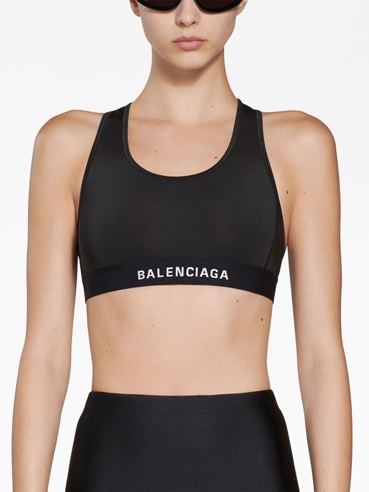 Balenciaga o1tr1nto1125 Size: L / Athletic Sporty Bra in Black Size ONE SIZE - 3 Thumbnail