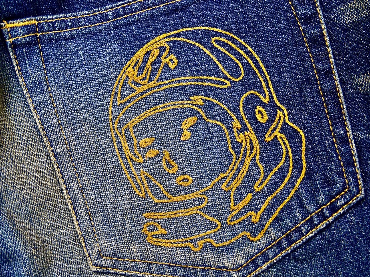 Billionaire Boys Club 2000s OG Japan Made BBC Astronaut Head Embroidery Jeans Size US 33 - 5 Thumbnail