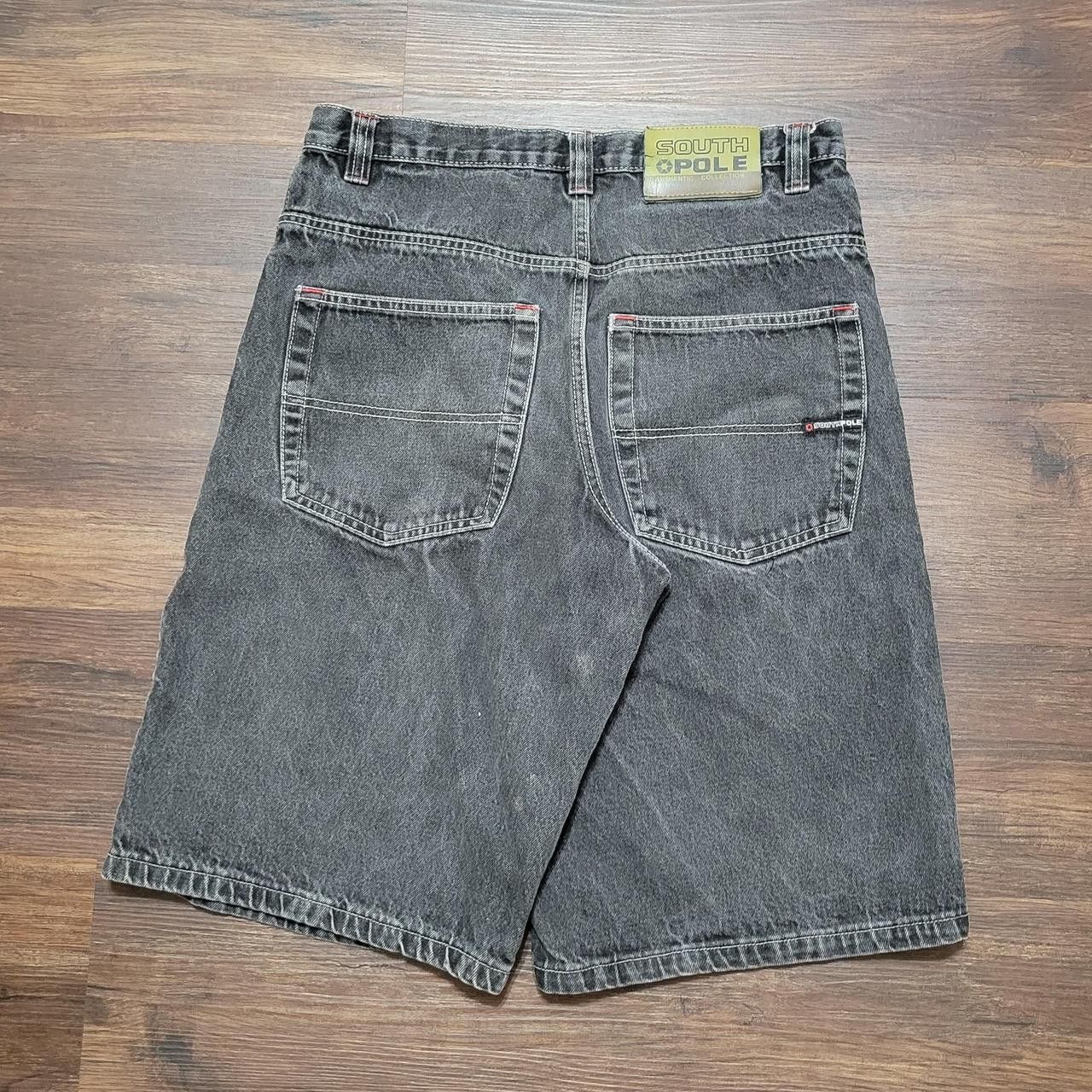 Vintage 2000s Y2K Southpole Faded Black Baggy Fit Denim Shorts Jorts ...