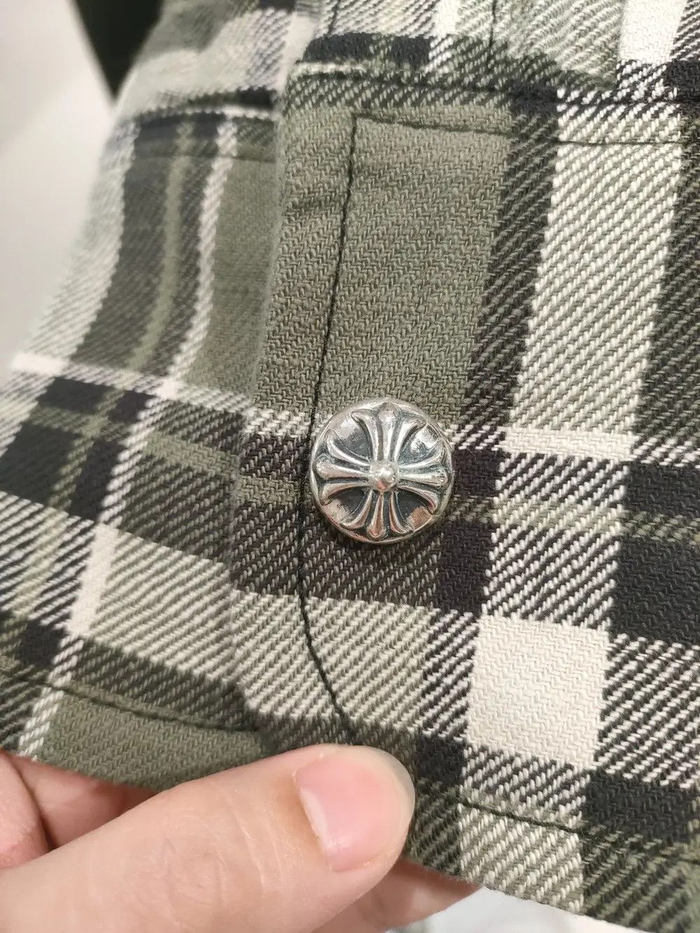 Chrome Hearts Chrome Hearts Work Dog Plaid Floral Sleeves Flannel Jacket Size US M / EU 48-50 / 2 - 3 Thumbnail