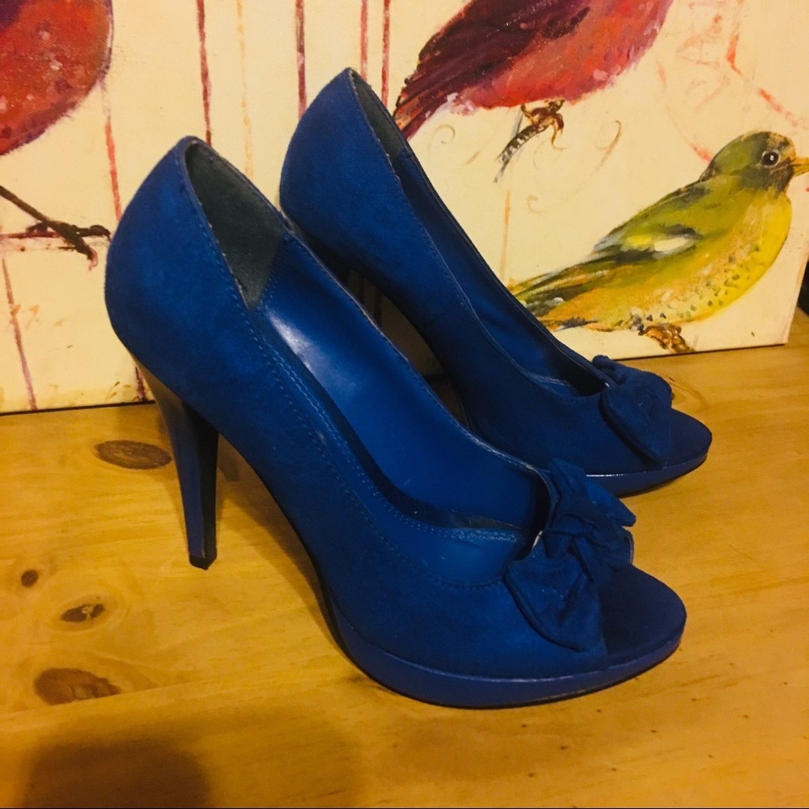 Other Shoe dazzle royal blue bow detail heels 7.5M Size US 7.5 / IT 37.5 - 1 Thumbnail