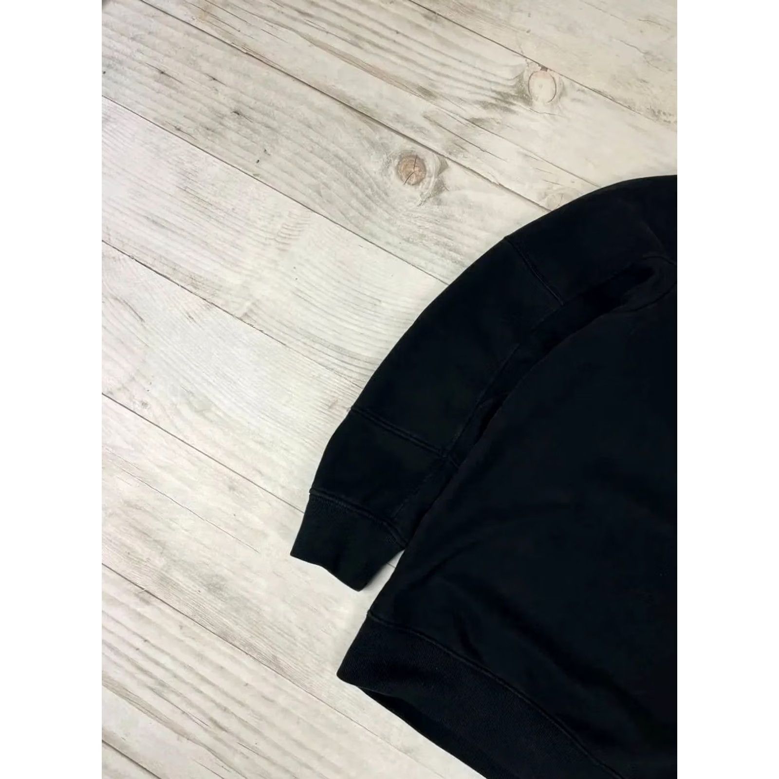 Stone Island Stone Island Sweatshirt Men L Black Garment Dyed Intarsia Logo Crew Neck Pullover Size L Color Black Logo Detail 90s? Size US L / EU 52-54 / 3 - 7 Thumbnail
