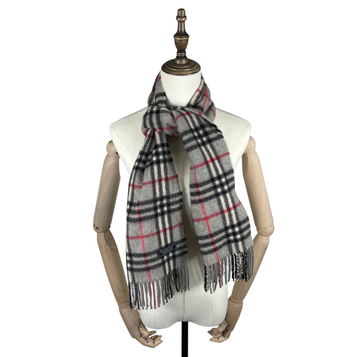 Burberry × Vintage Vintage Burberrys Nova Checked Cashmere Scarf Muffler Size ONE SIZE - 1 Thumbnail
