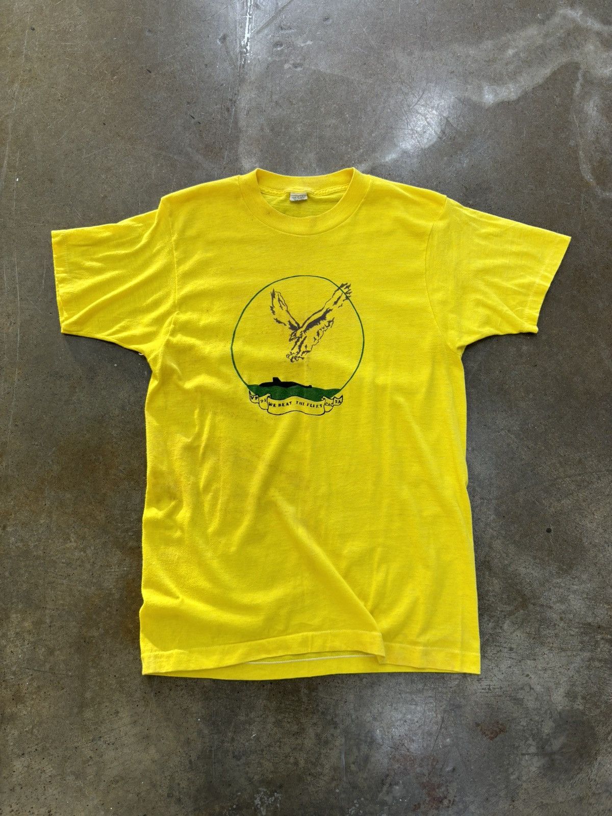 Vintage Vintage 1994 We Heat the Fleat Eagle Single Stitch Tee Large Size US L / EU 52-54 / 3 - 2 Thumbnail