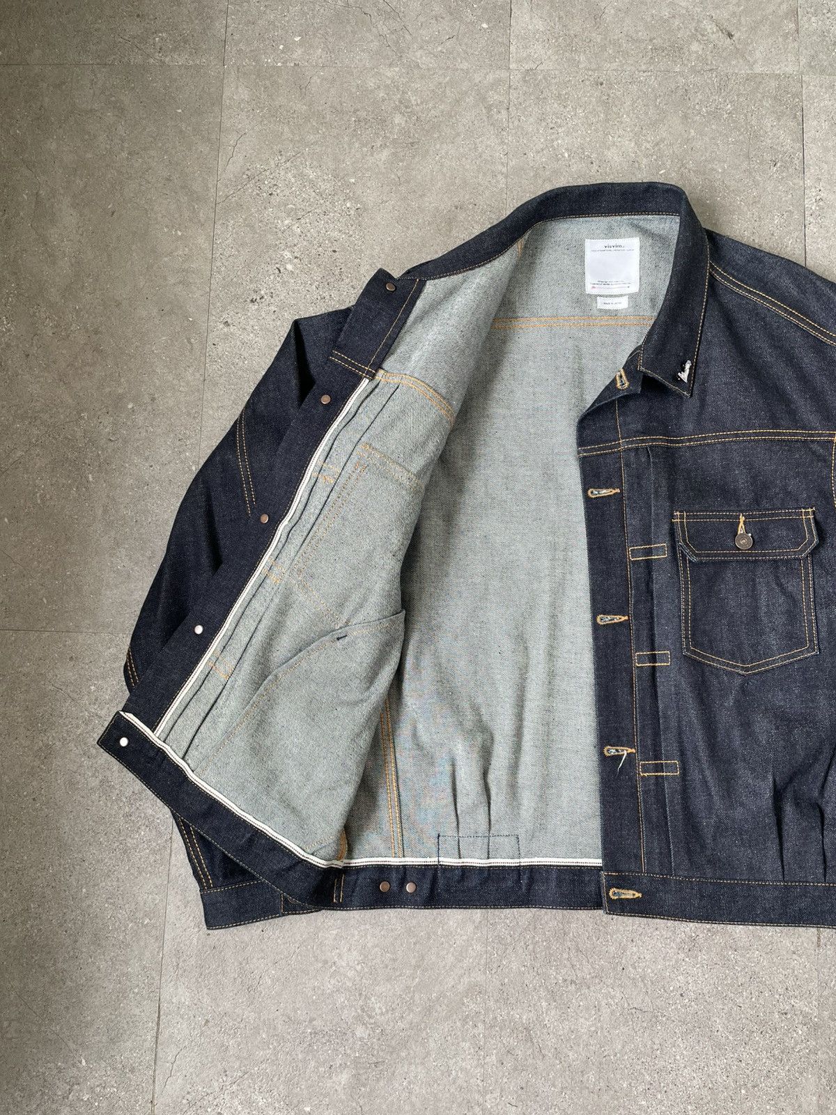 Visvim Visvim SS22 101XX Unwashed dry Denim JKT Size US L / EU 52-54 / 3 - 4 Thumbnail