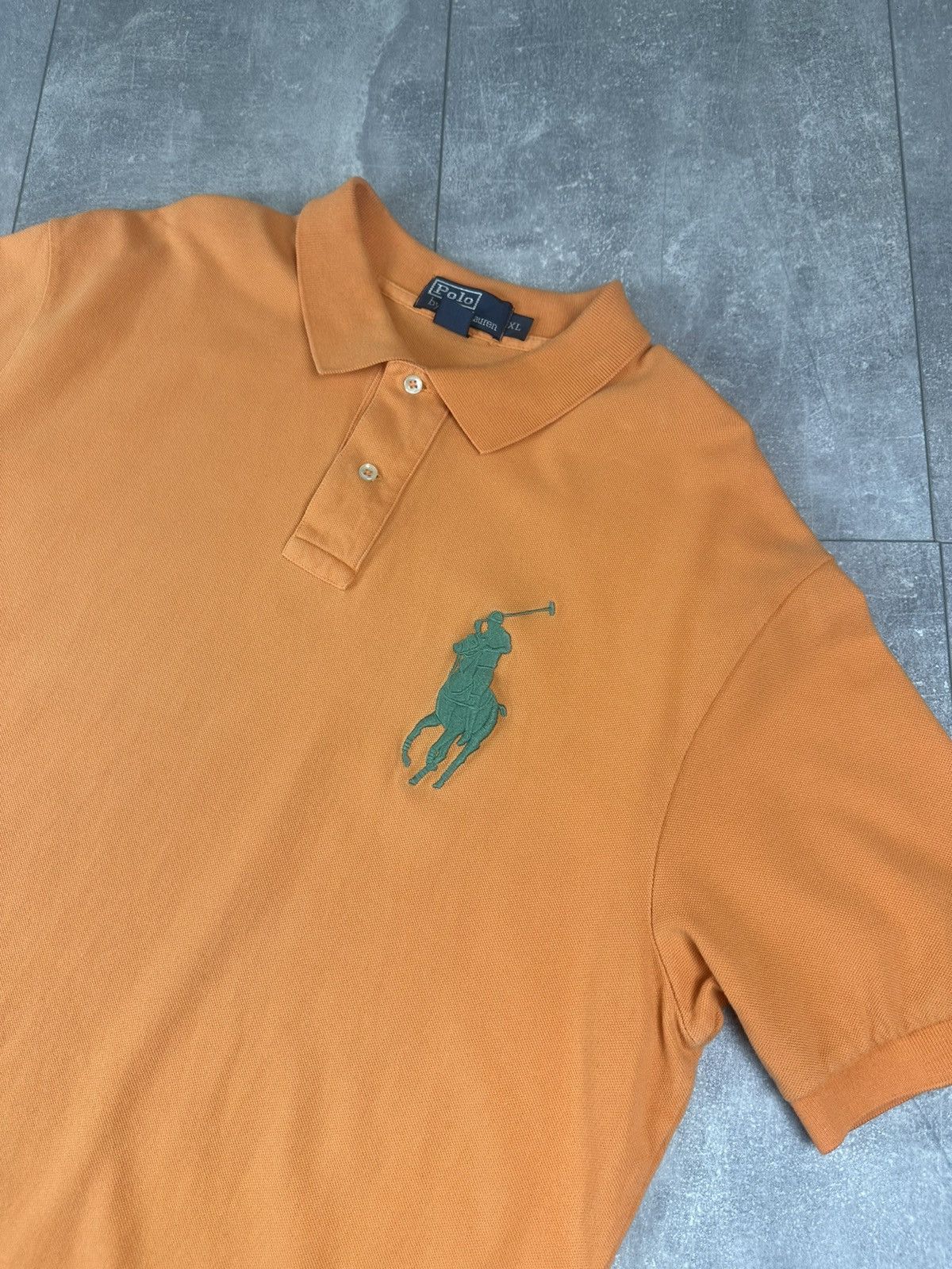 Polo Ralph Lauren Polo Ralph Lauren Big Pony 3 Orange Mens Polo T-Shirt Size US XL / EU 56 / 4 - 4 Thumbnail