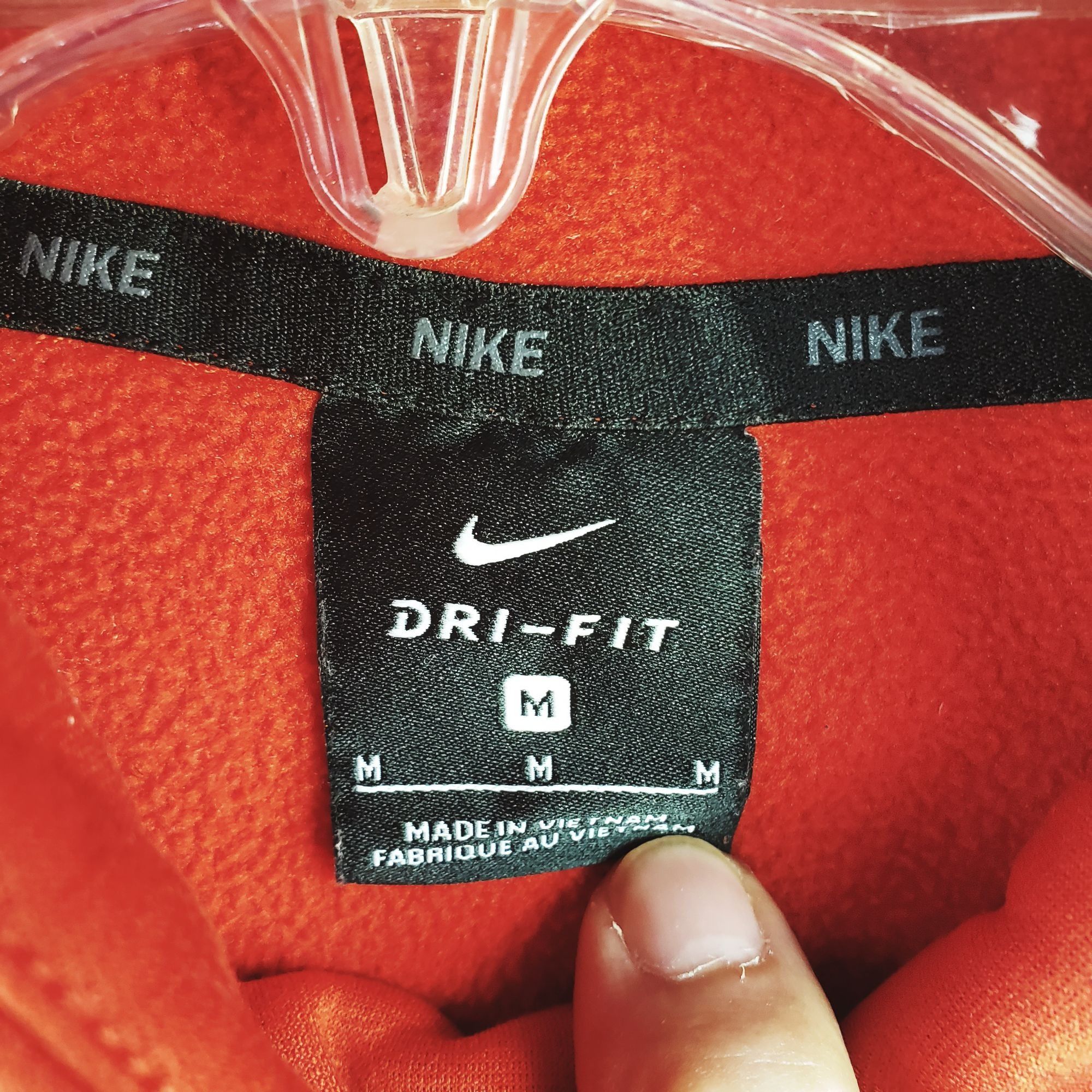 Nike Nike Red Dri-Fit Pullover Hoodie Sweatshirt Mens M Size US M / EU 48-50 / 2 - 6 Thumbnail