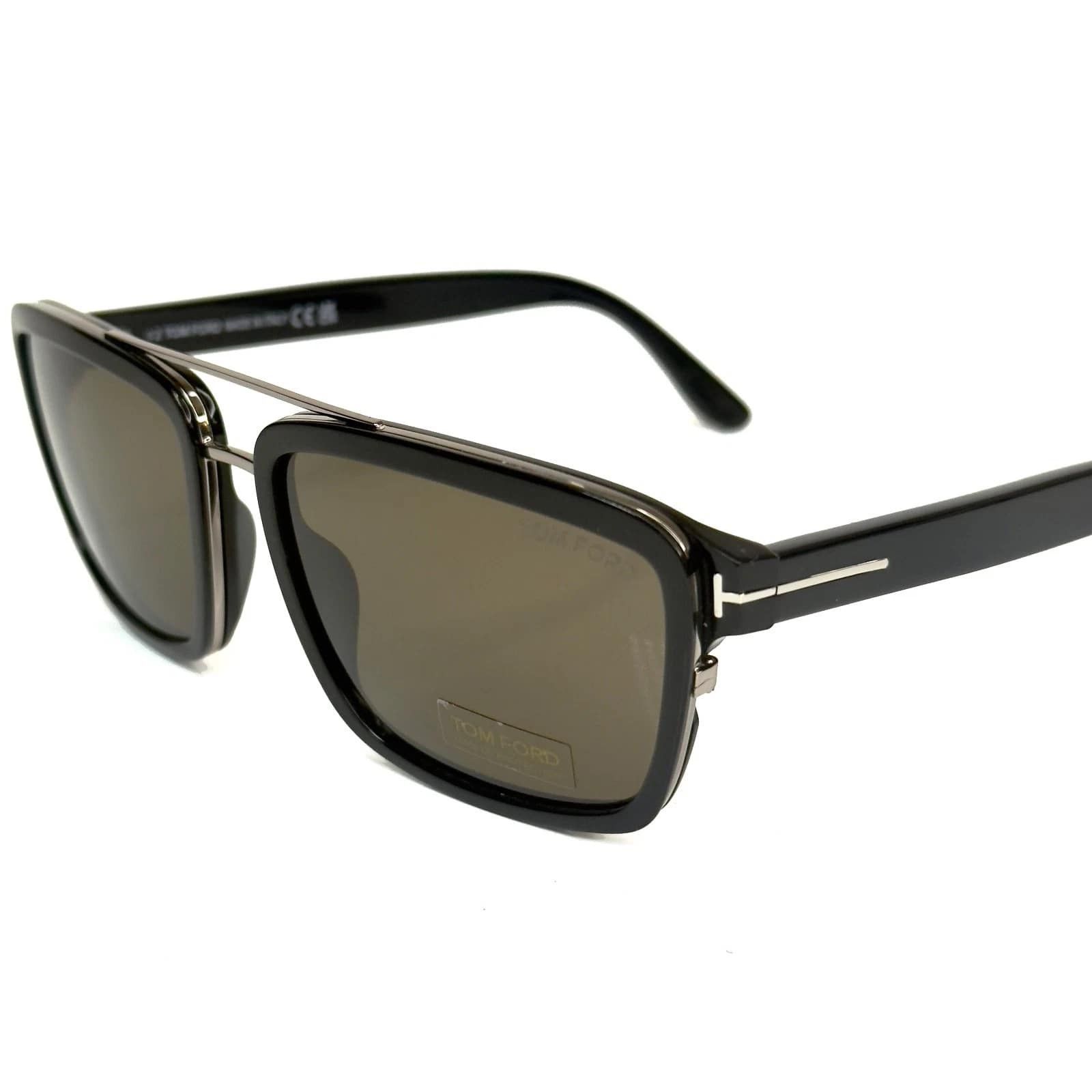 Tom Ford TOM FORD ANDERS TF780 780 Black Square Sunglass FT0780 01J Size ONE SIZE - 4 Thumbnail