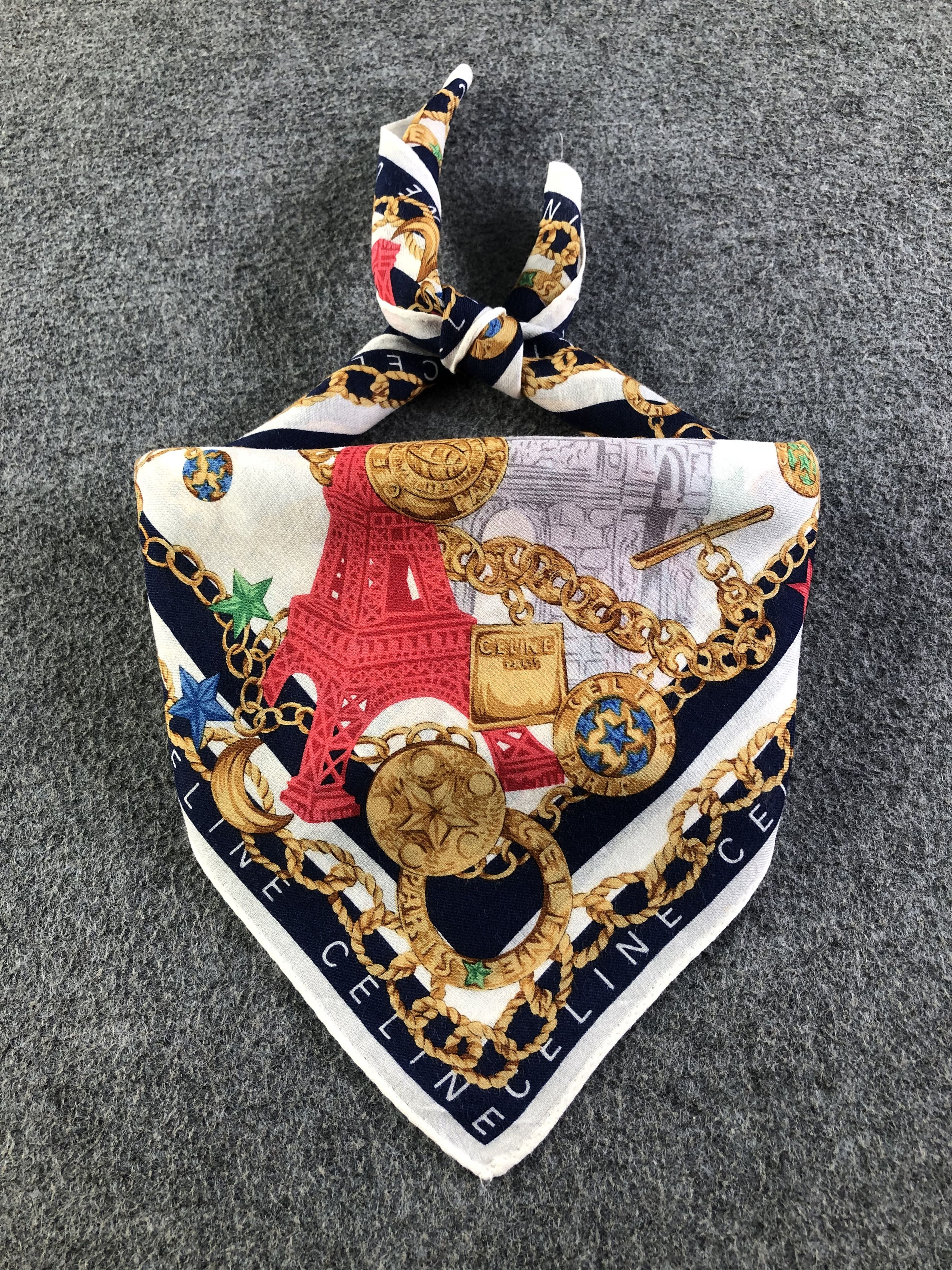 Celine Celine Handkerchief / Bandana / Neckerchief C410 Size ONE SIZE - 2 Thumbnail