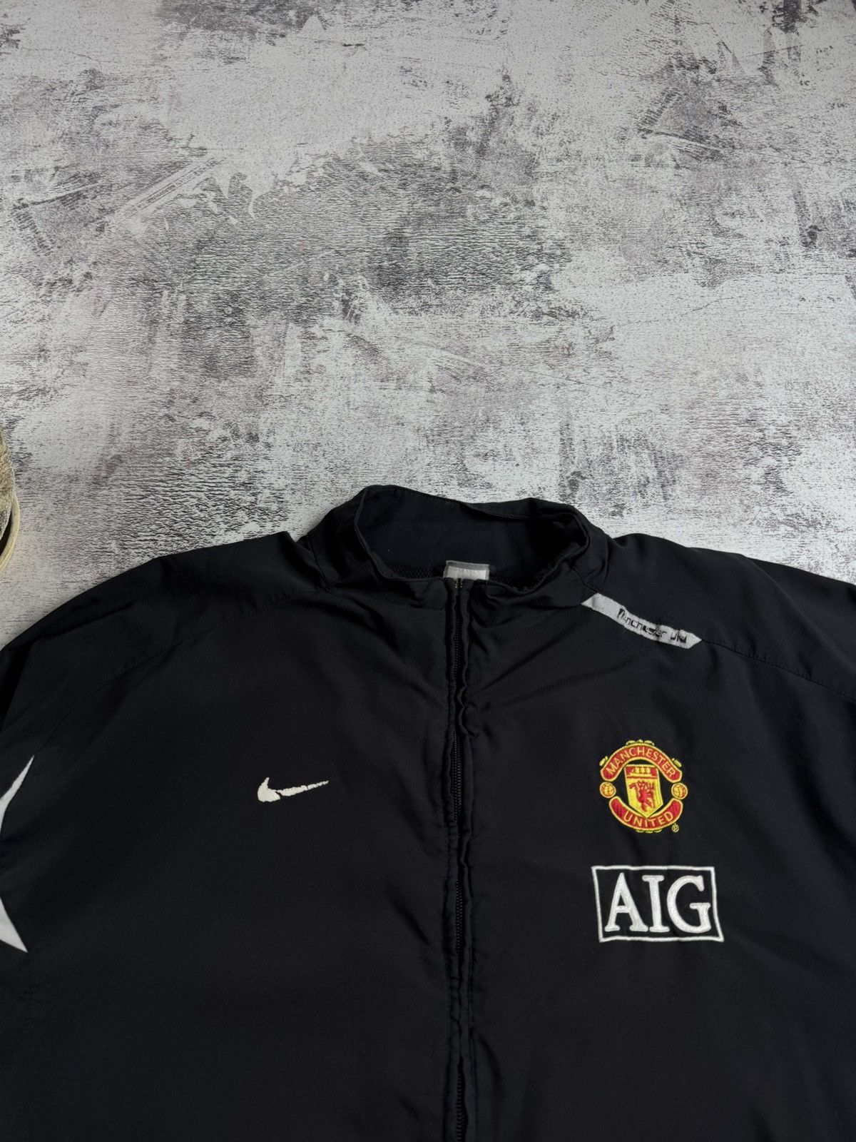 Nike Nike Manchester United 2007/2008 Football Soccer Light Track Jacket Windbreaker Size US XXL / EU 58 / 5 - 6 Thumbnail