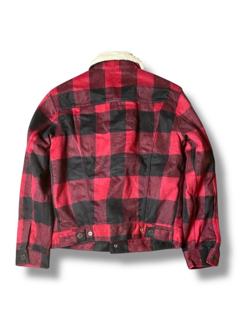 Levi's Levis Strauss & Co. Plaid Sherpa Jacket (146) Size US XXS / EU 40 - 2 Thumbnail