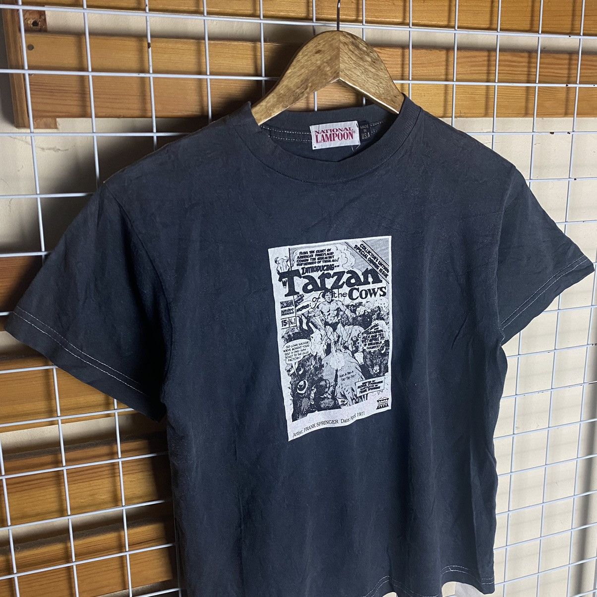 Vintage Vintage‼️ National Lampoon’s Tarzan Of The Cows T-Shirt Size US XS / EU 42 / 0 - 3 Thumbnail