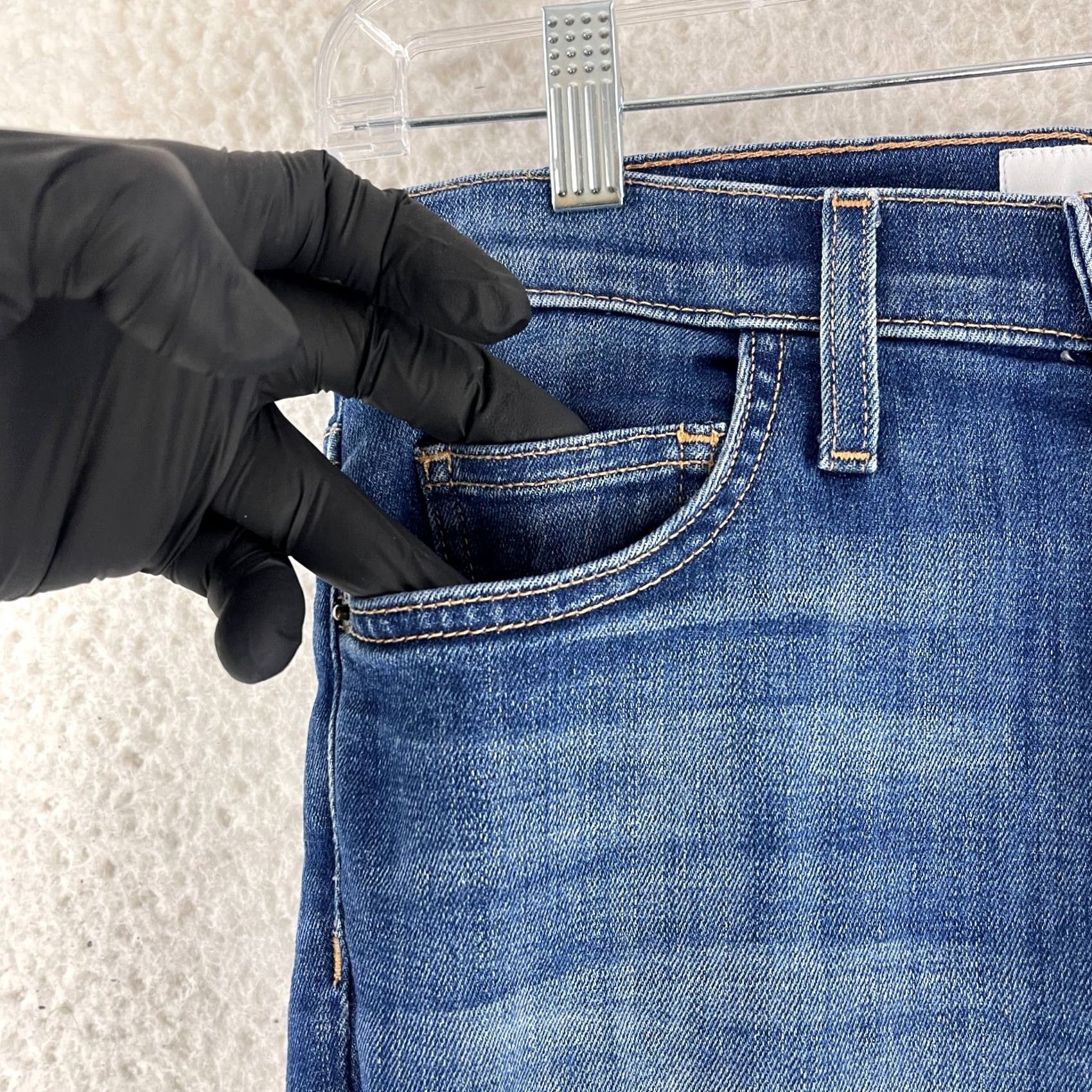 Vintage Current/Elliott Jeans Womens Size 28 Blue High Waist Skinny Distressed Stiletto Denim Regular Size 28" / US 6 / IT 42 - 4 Thumbnail