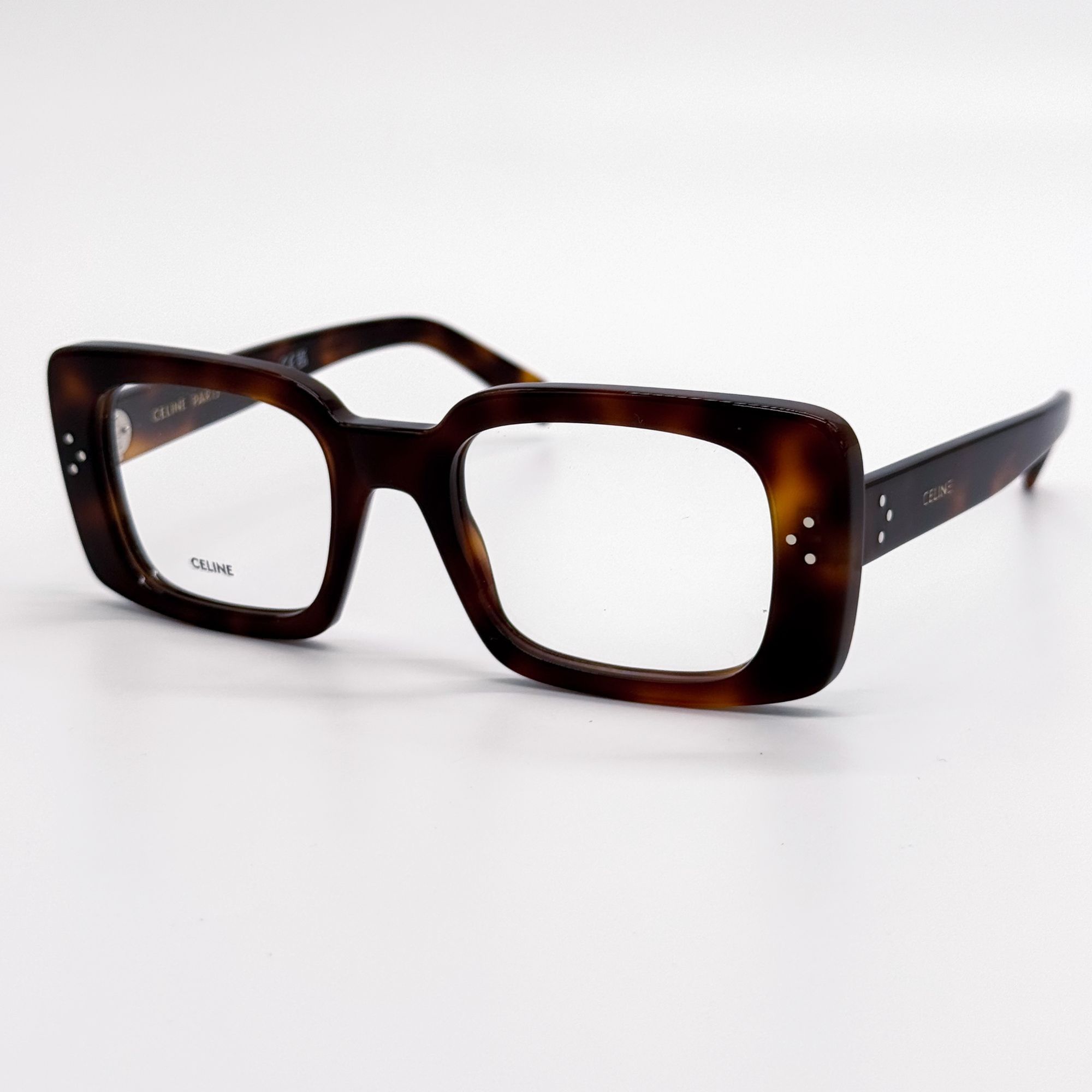 Celine NEW CL50163I 053, SQUARE HAVANA BROWN WOMEN EYEGLASSES CELIN Size ONE SIZE - 2 Thumbnail