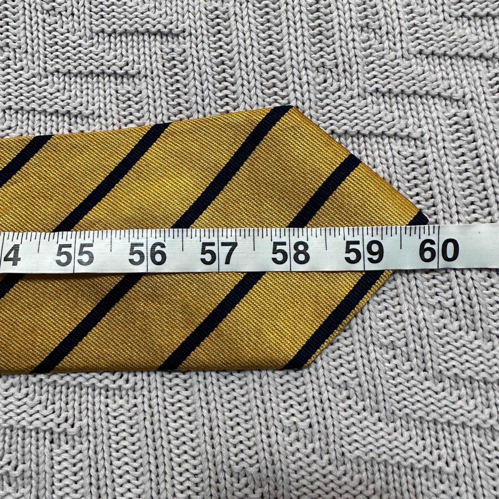 Brooks Brothers Brooks Brothers yellow gold striped silk tie Size ONE SIZE - 4 Thumbnail
