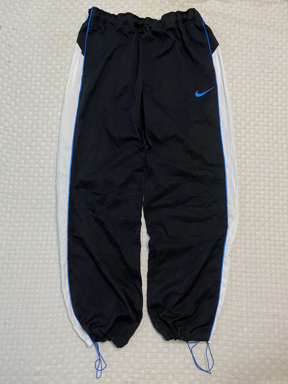 Carhartt Wip × Nike 💥VINTAGE NIKE SUPER BAGGY NYLON 90S WIDE LEG TRACK PANTS Y2K Size US 30 / EU 46 - 1 Thumbnail
