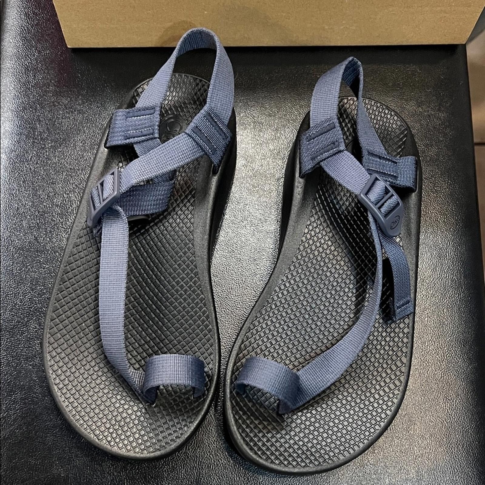 Chaco Chaco Men's Navy and Black Sandals Size US 8 / EU 41 - 1 Thumbnail