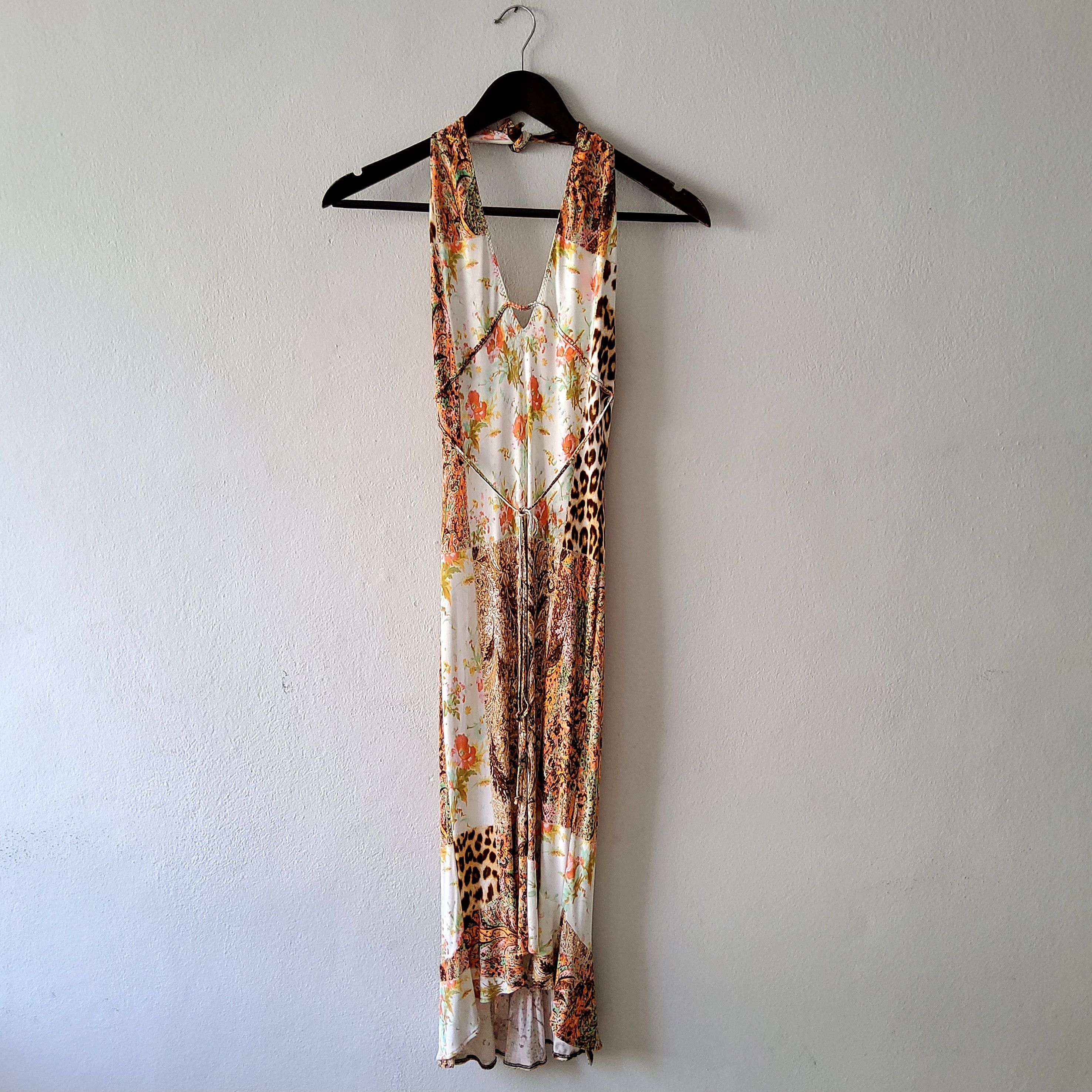 Roberto Cavalli Roberto Cavalli vintage 2003 patchwork halter midi dress Size M / US 6-8 / IT 42-44 - 3 Thumbnail