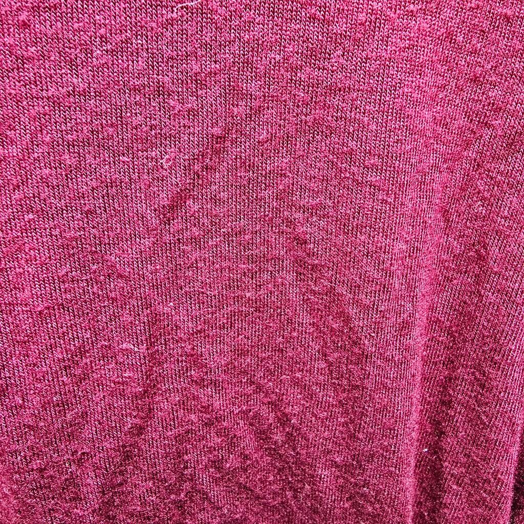 The Unbranded Brand Women's Corvio Maroon Long Tee with Ruffle Cuffs, Size L Size L / US 10 / IT 46 - 4 Thumbnail