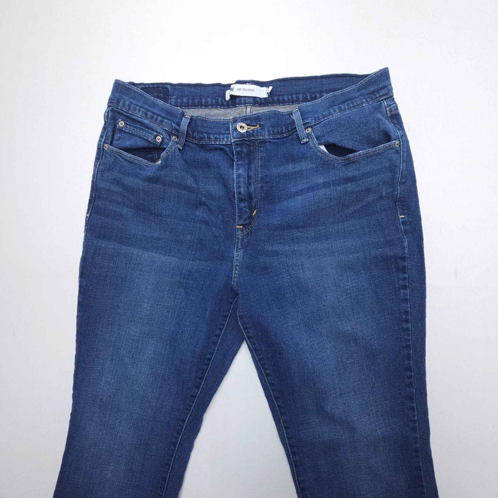 Levi's Levi's 515 Bootcut Jeans Womens 14 Dark Wash Blue Stretch Denim Mid Rise Jeans Size 36" / US 14 / IT 50 - 4 Thumbnail