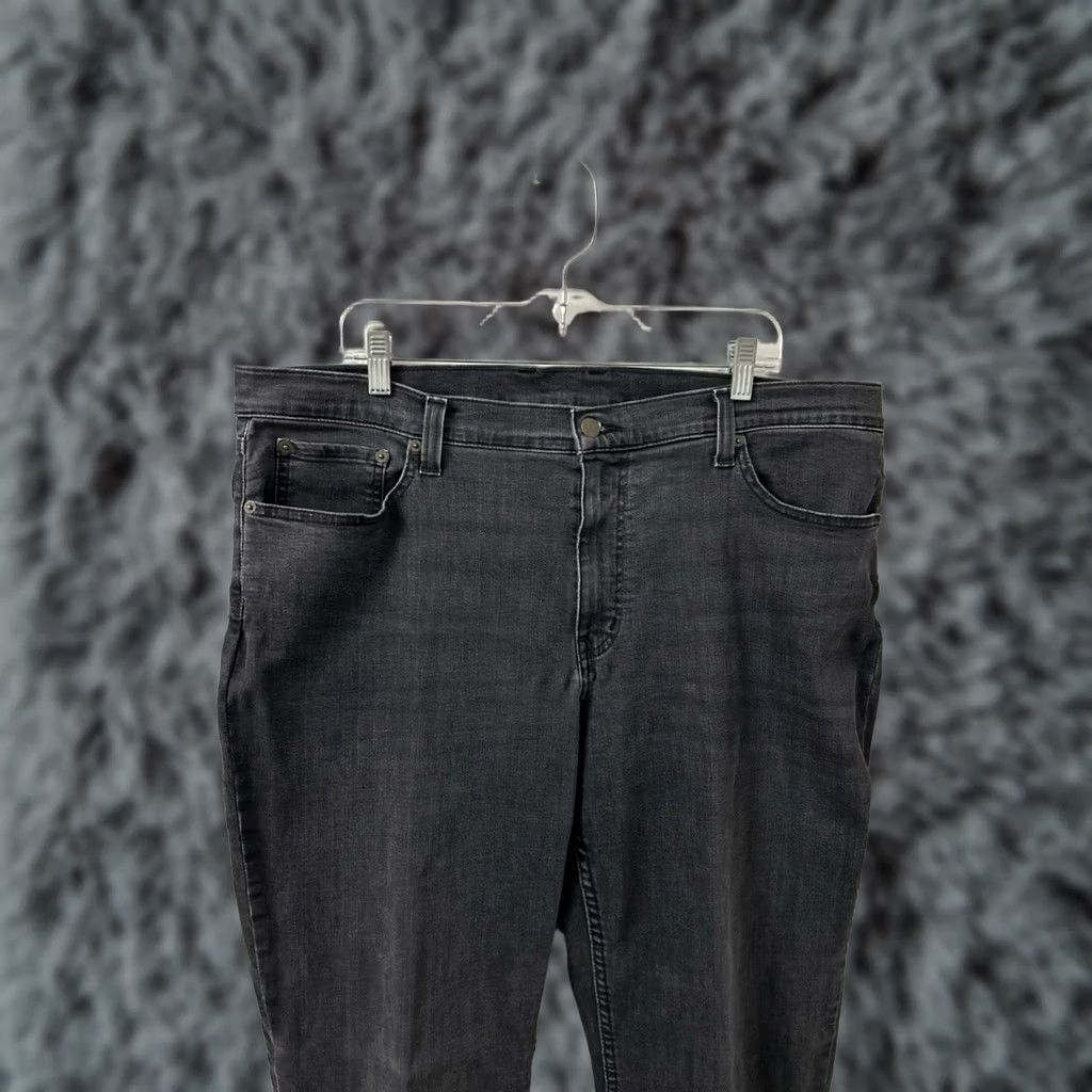 Vintage LL Bean BeanFlex Jeans Mens 40x30 Black Standard Fit Stretch Denim 507485 Size US 40 / EU 56 - 1 Thumbnail