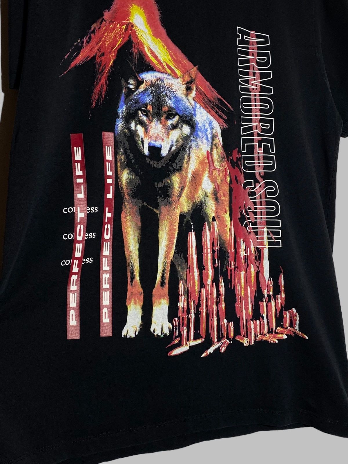 Marcelo Burlon Marcelo Burlon Milano Wolf Print Black Short Sleeve T-shirt Size US S / EU 44-46 / 1 - 4 Thumbnail