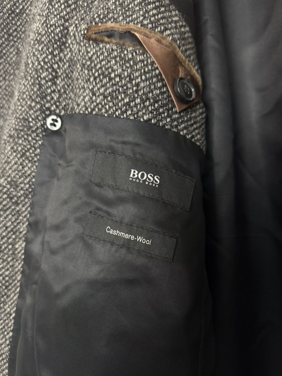 Hugo Boss Hugo Boss Cashmere Wool Double Breasted Coat Size US L / EU 52-54 / 3 - 8 Thumbnail