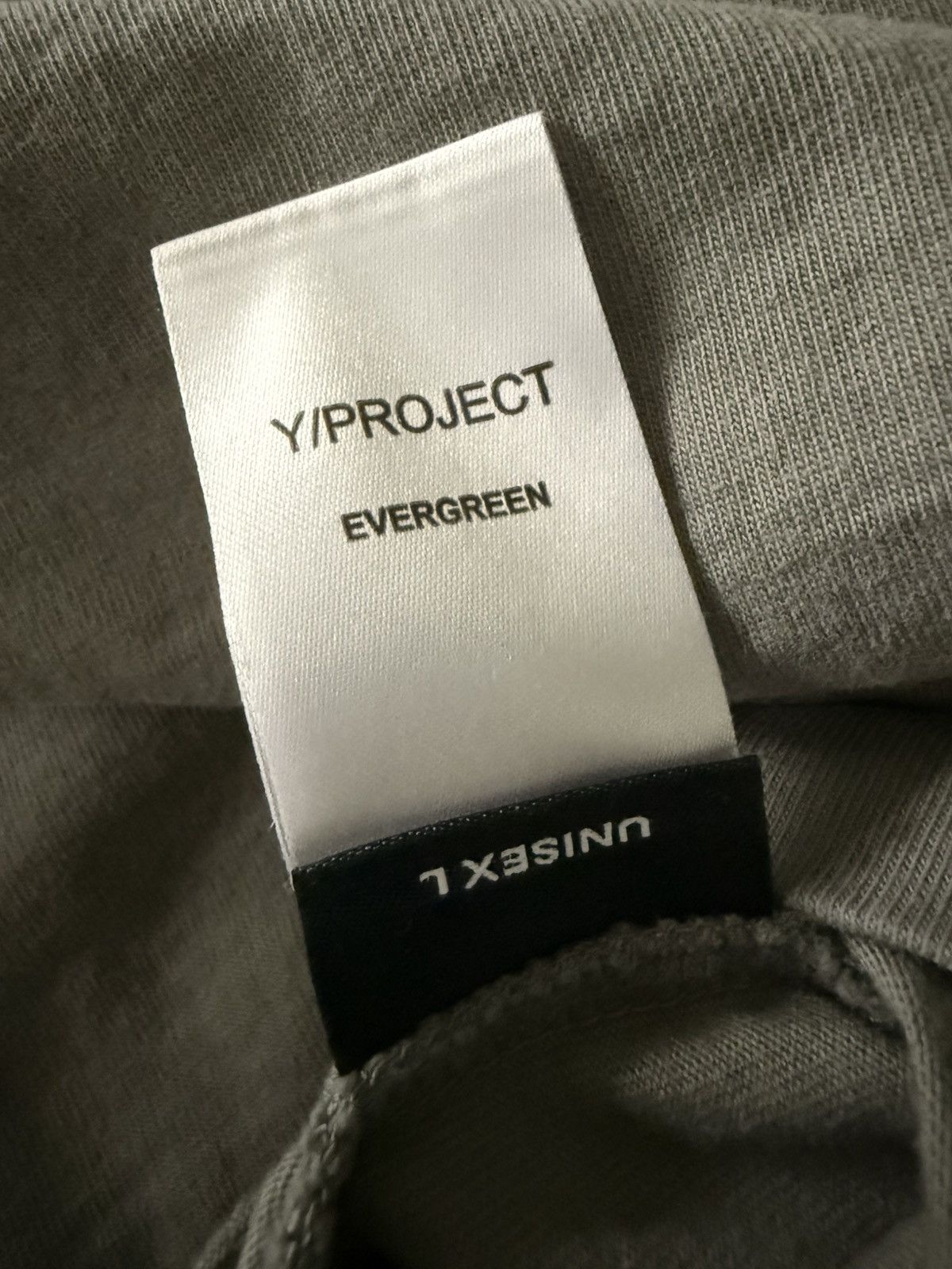 Y/Project Evergreen Pinched Logo T Shirt Grey/Pink Large Size US L / EU 52-54 / 3 - 4 Thumbnail
