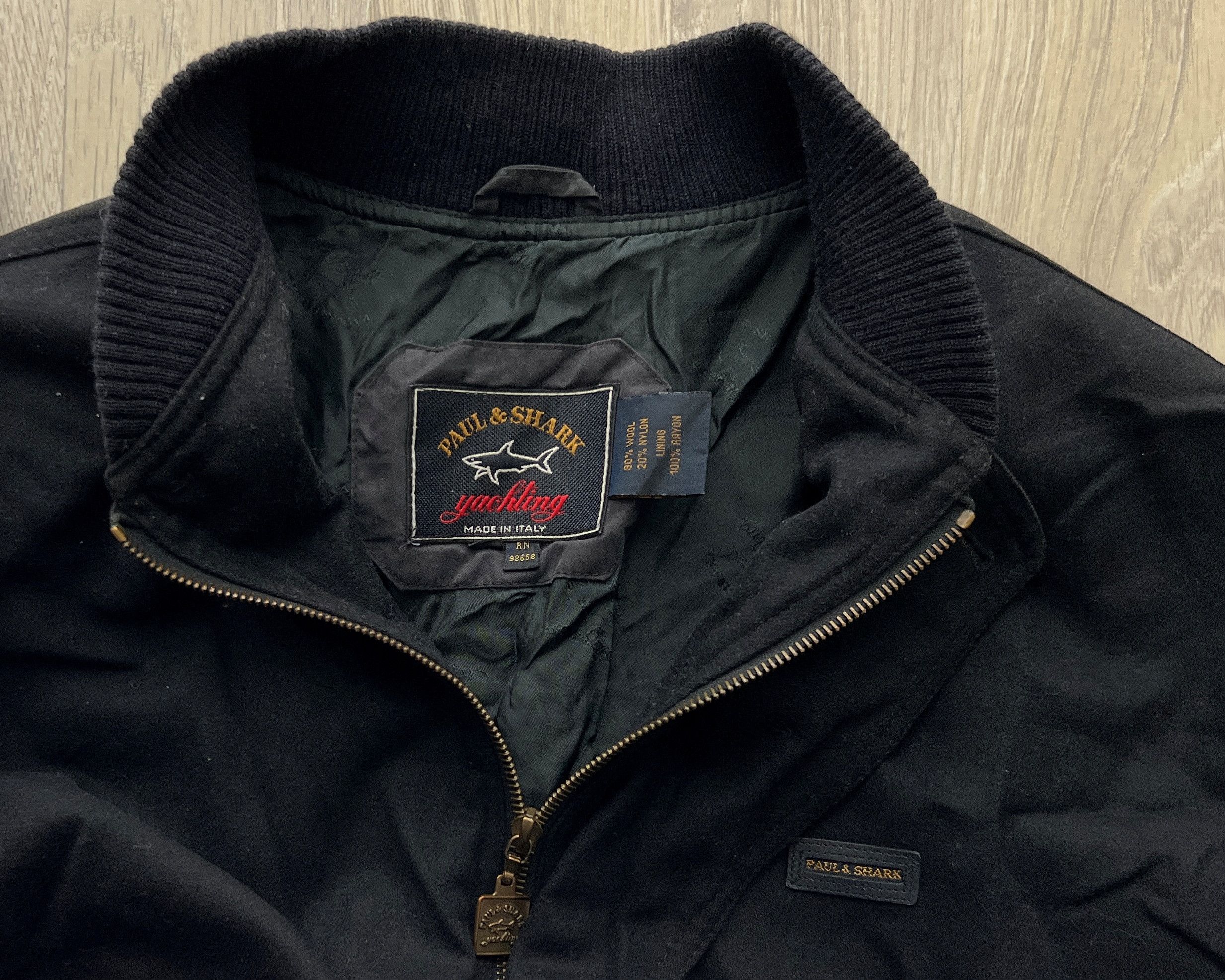 Paul & Shark VINTAGE PAUL & SHARK YACHTING WOOL BOMBER JACKET Size US L / EU 52-54 / 3 - 7 Thumbnail