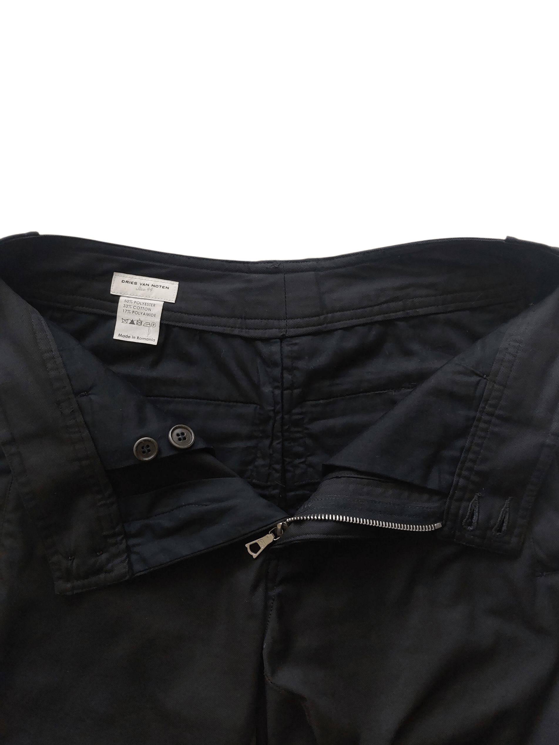Dries Van Noten Dries Van Noten Black Bondage Strap Back Zipper Pants Size US 30 / EU 46 - 12 Thumbnail