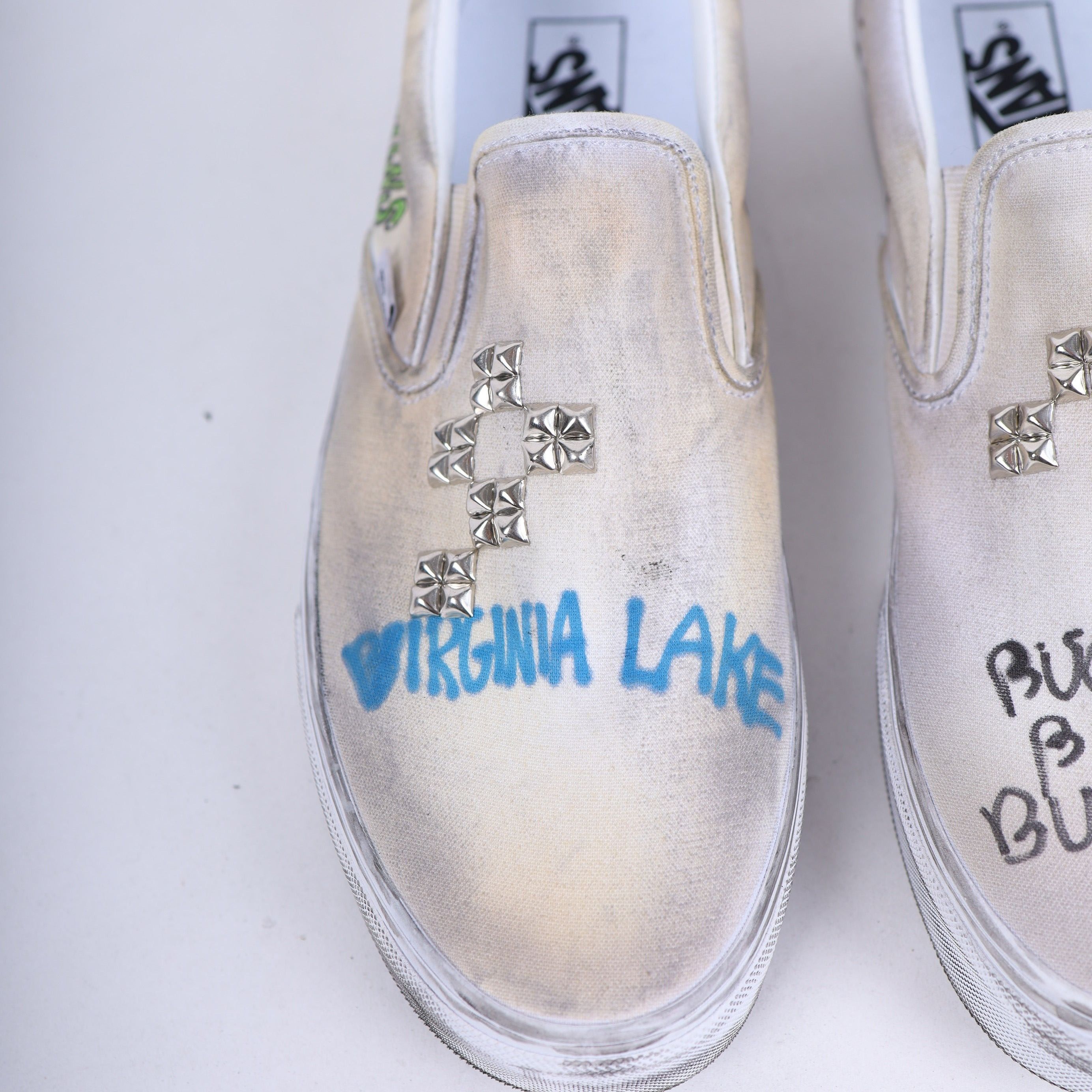 Paly Hollywood PALY 1/1 HAND DRAWN VANS SLIP ONS Size US 12 / EU 45 - 4 Thumbnail