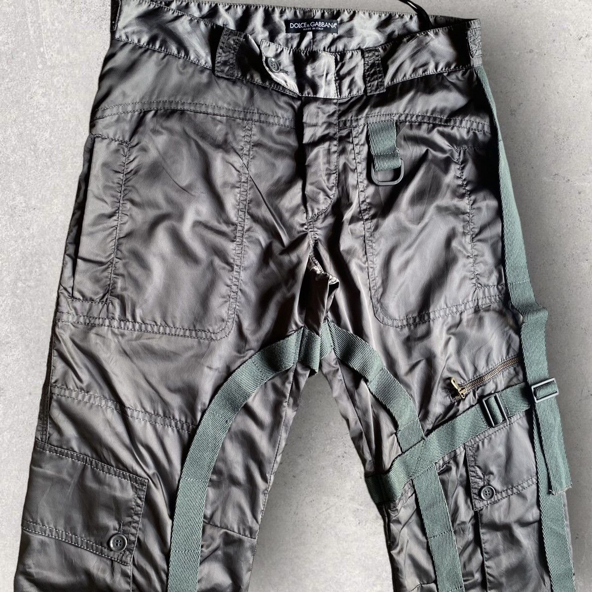 Dolce & Gabbana FW03 Runway Parachute Bondage Nylon Pants Size US 32 / EU 48 - 2 Thumbnail