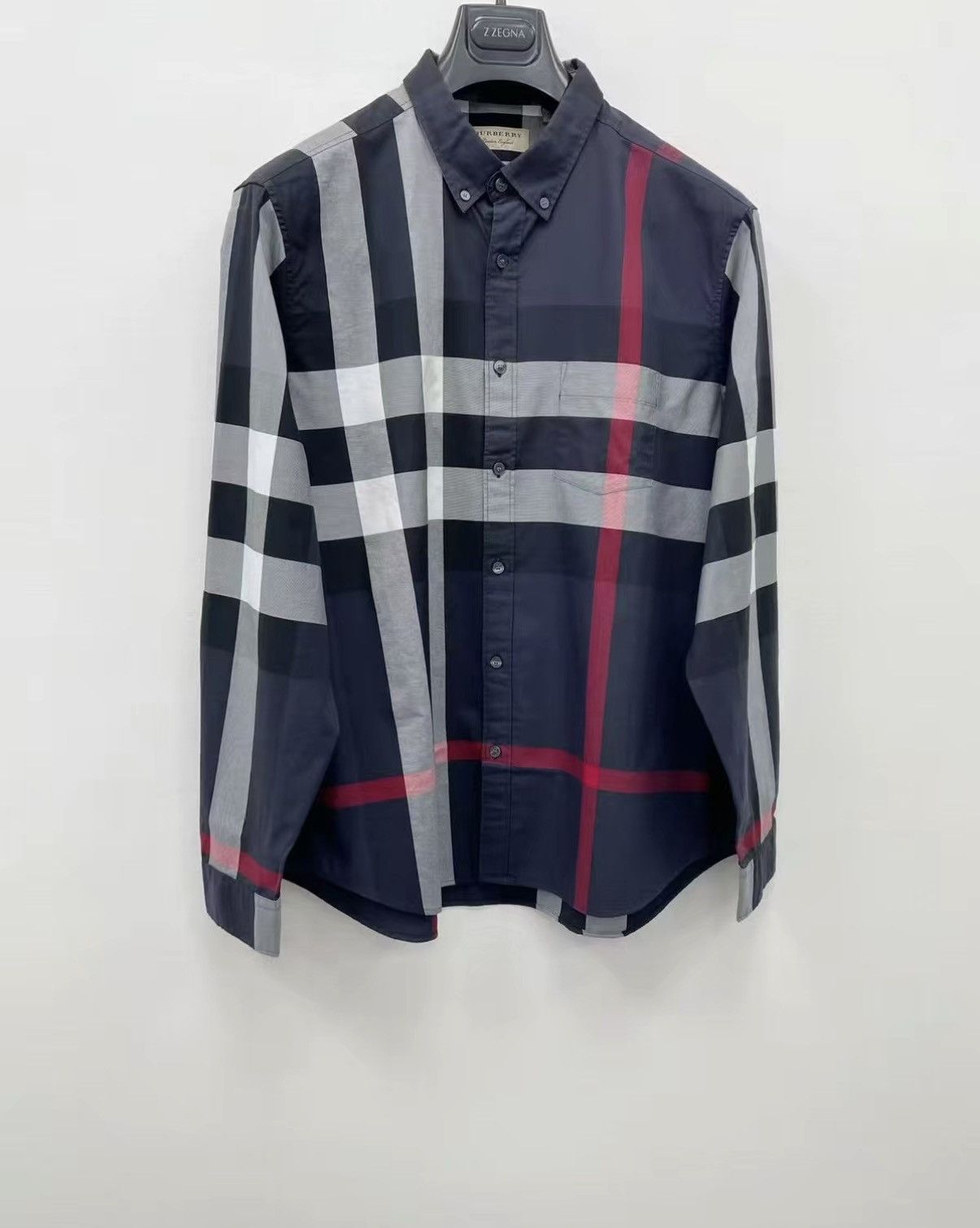 Burberry BURBERRY 100% Cotton Long Sleeve Shirt J30 Size US XXL / EU 58 / 5 - 1 Thumbnail