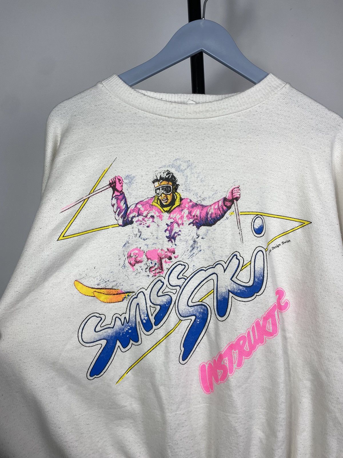 Vintage Vintage 80s Logo Y2K Swiss SKI Instructor Sweatshirt Size US M / EU 48-50 / 2 - 5 Thumbnail