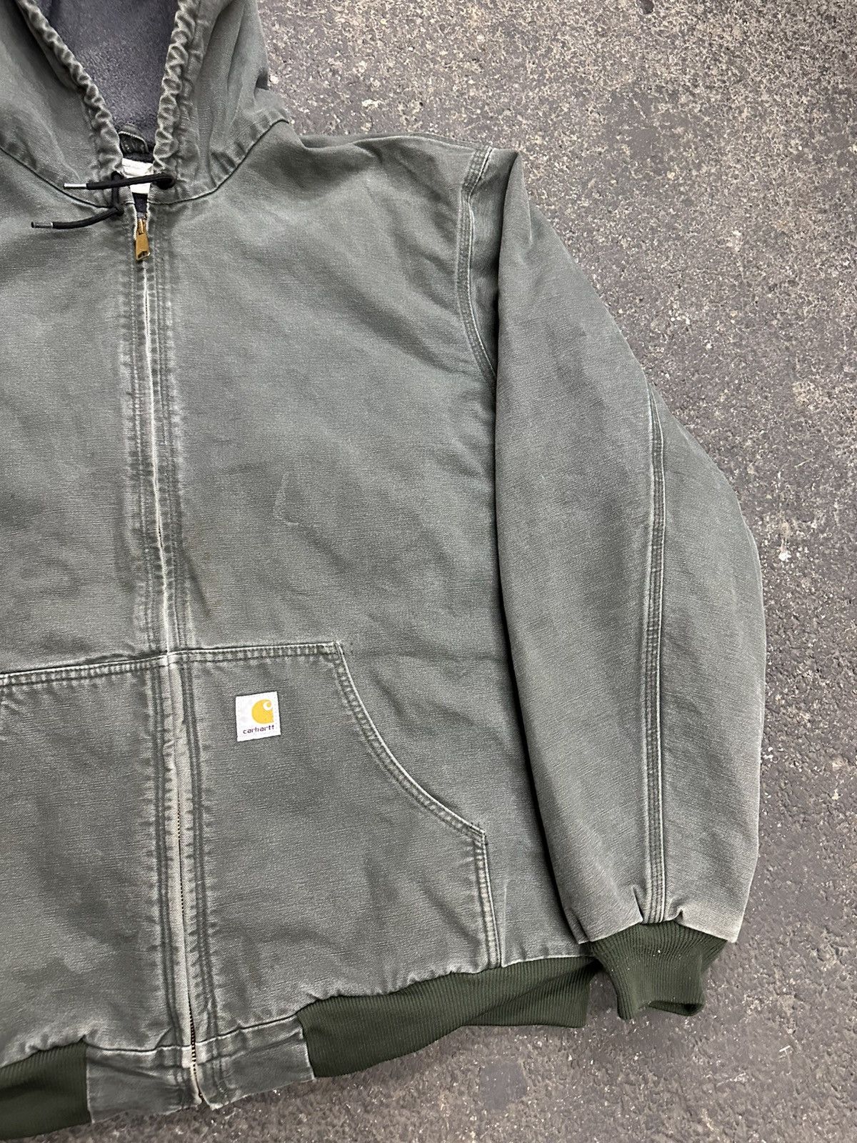 Carhartt Vintage carhartt mos green hooded jacket Size US XXL / EU 58 / 5 - 4 Thumbnail