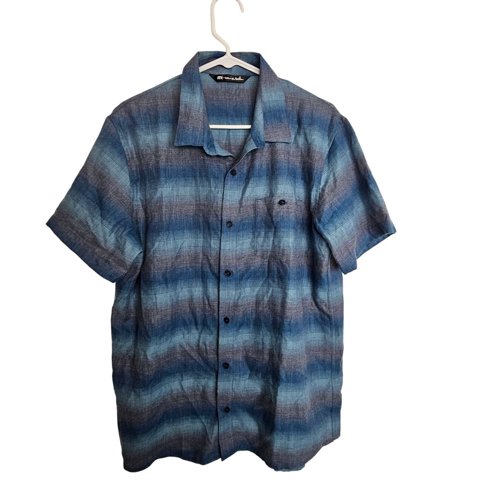 TravisMathew Travis Mathew Mens Striped Button Shirt Size L Preppy Casual Size US L / EU 52-54 / 3 - 1 Thumbnail