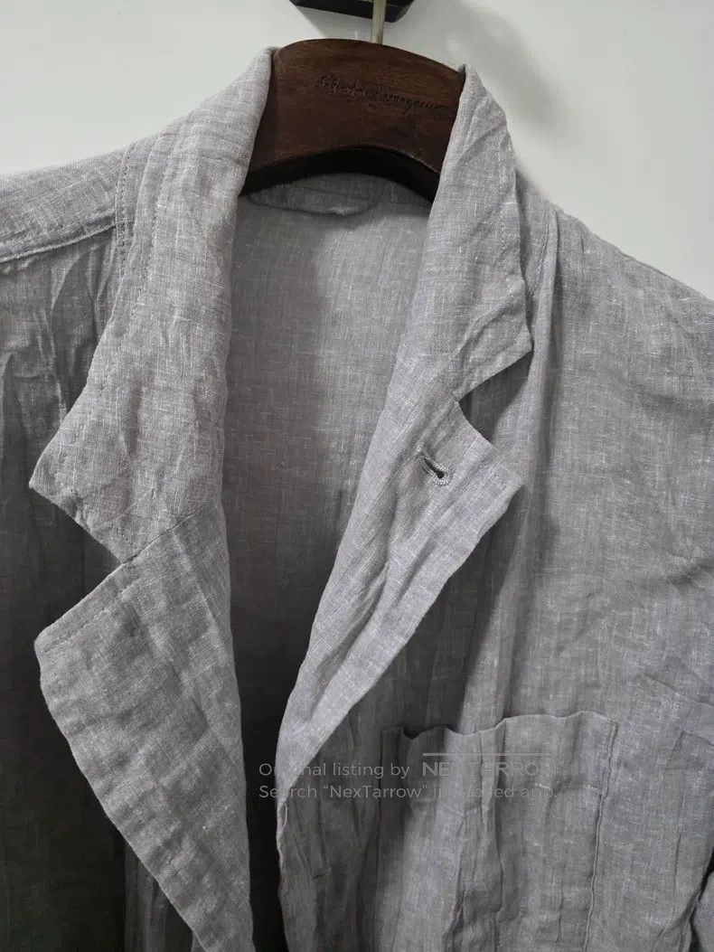 Issey Miyake Issey Miyake Ruched Linen Jacket Size M / US 6-8 / IT 42-44 - 2 Thumbnail