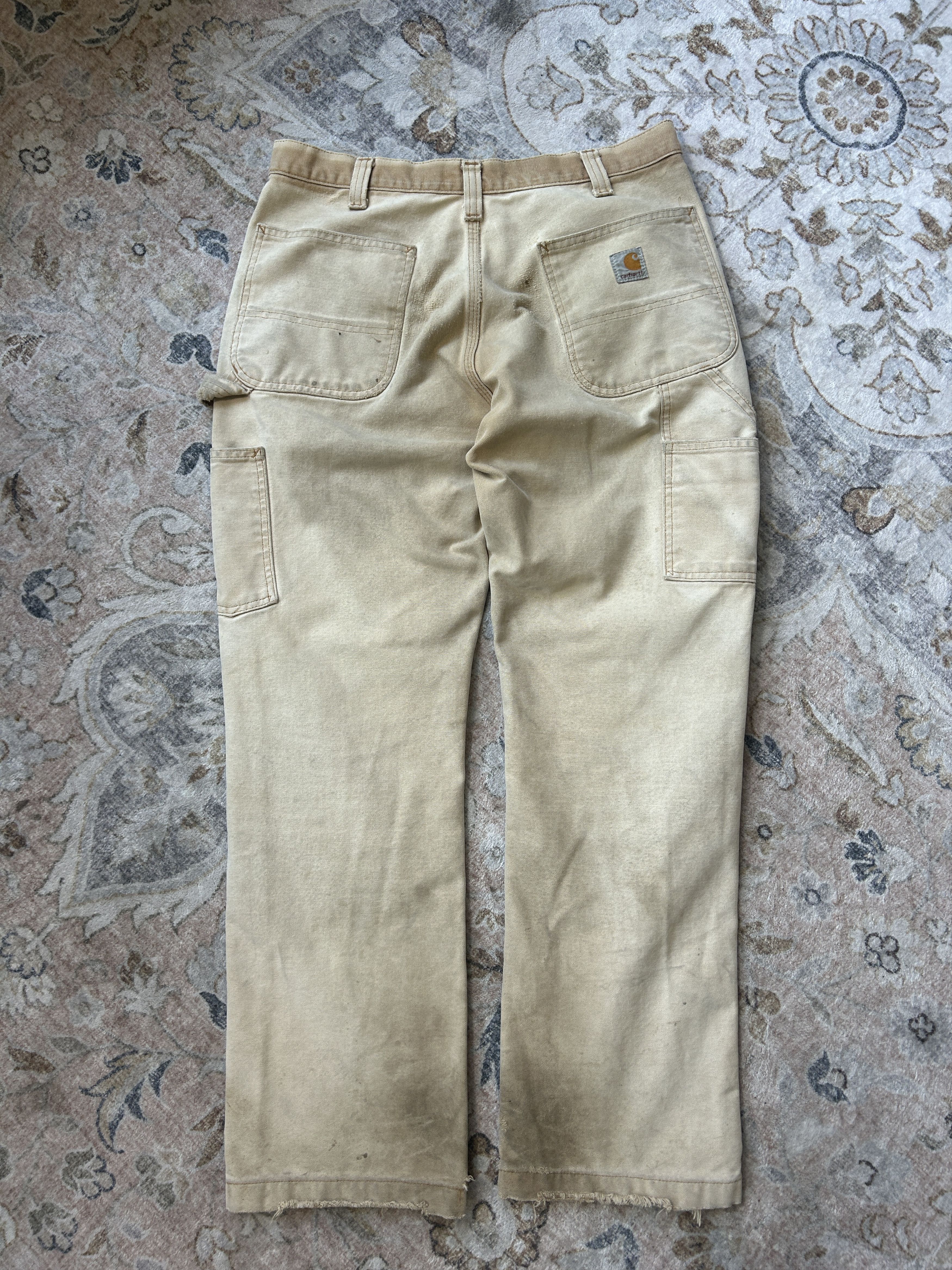 Carhartt Carhartt Canvas Double Knees Pants Size 32W Beige Size US 32 / EU 48 - 2 Thumbnail