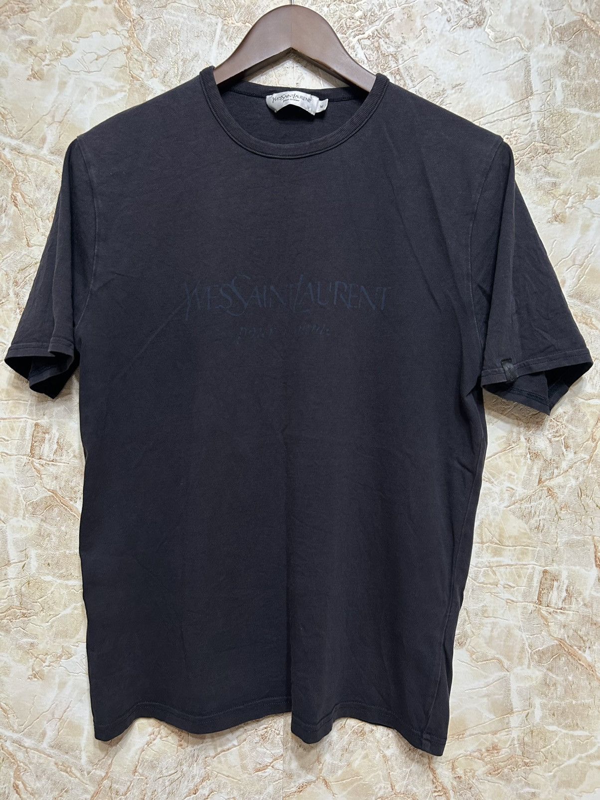 Streetwear × Yves Saint Laurent YSL tshirt France designer chest